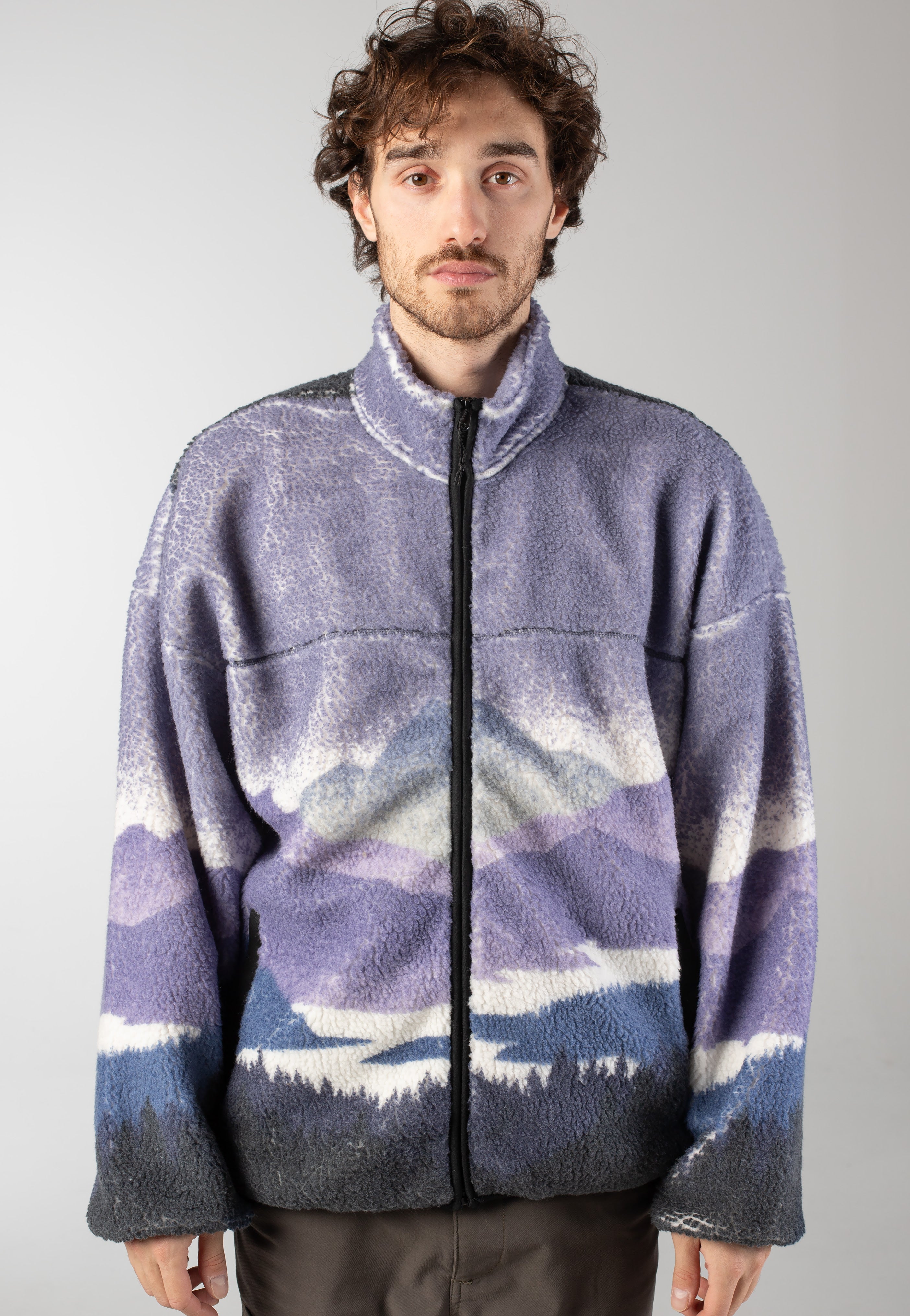 Only & Sons - Blaze AOP Full Zip High Neck Eventide - Jacket | Men-Image