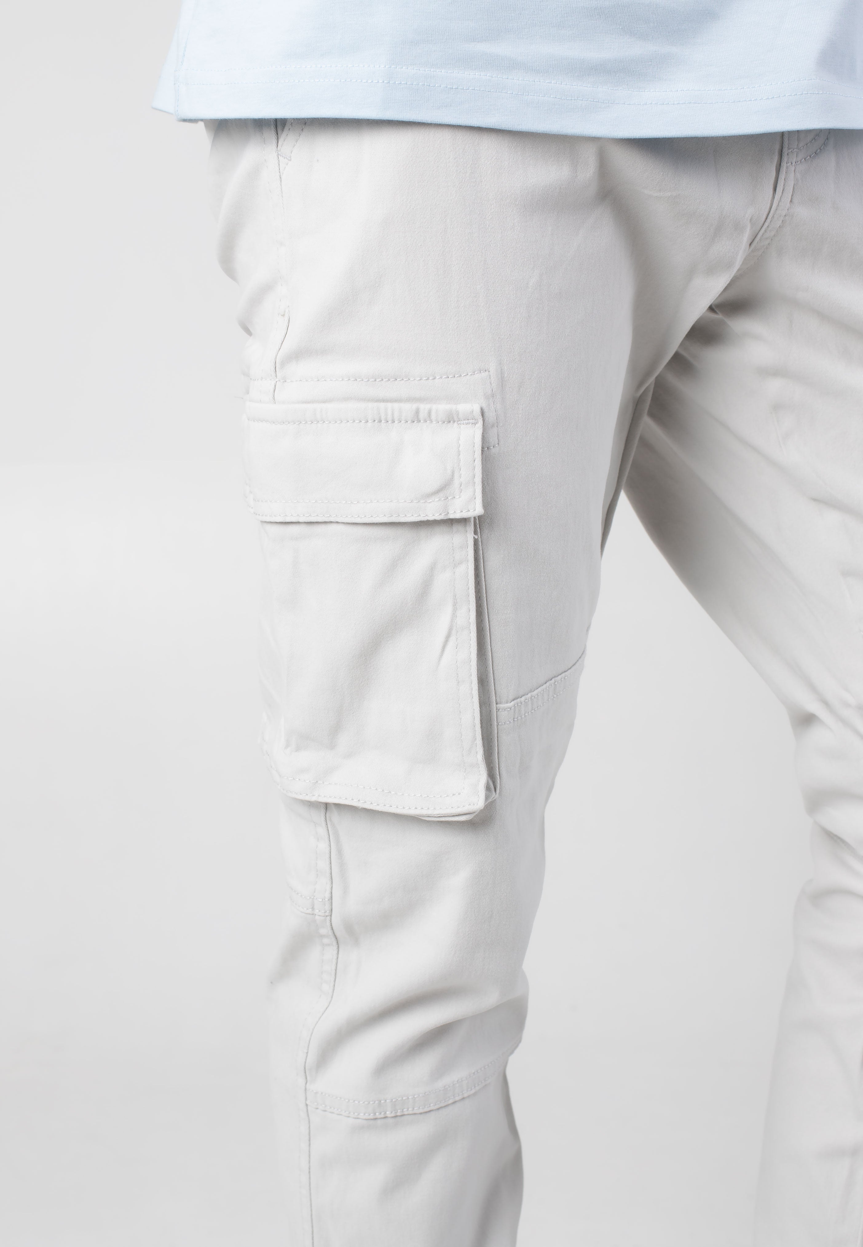 Only & Sons - Cam Stage Cargo Cuff Glacier Gray - Pants | Men-Image