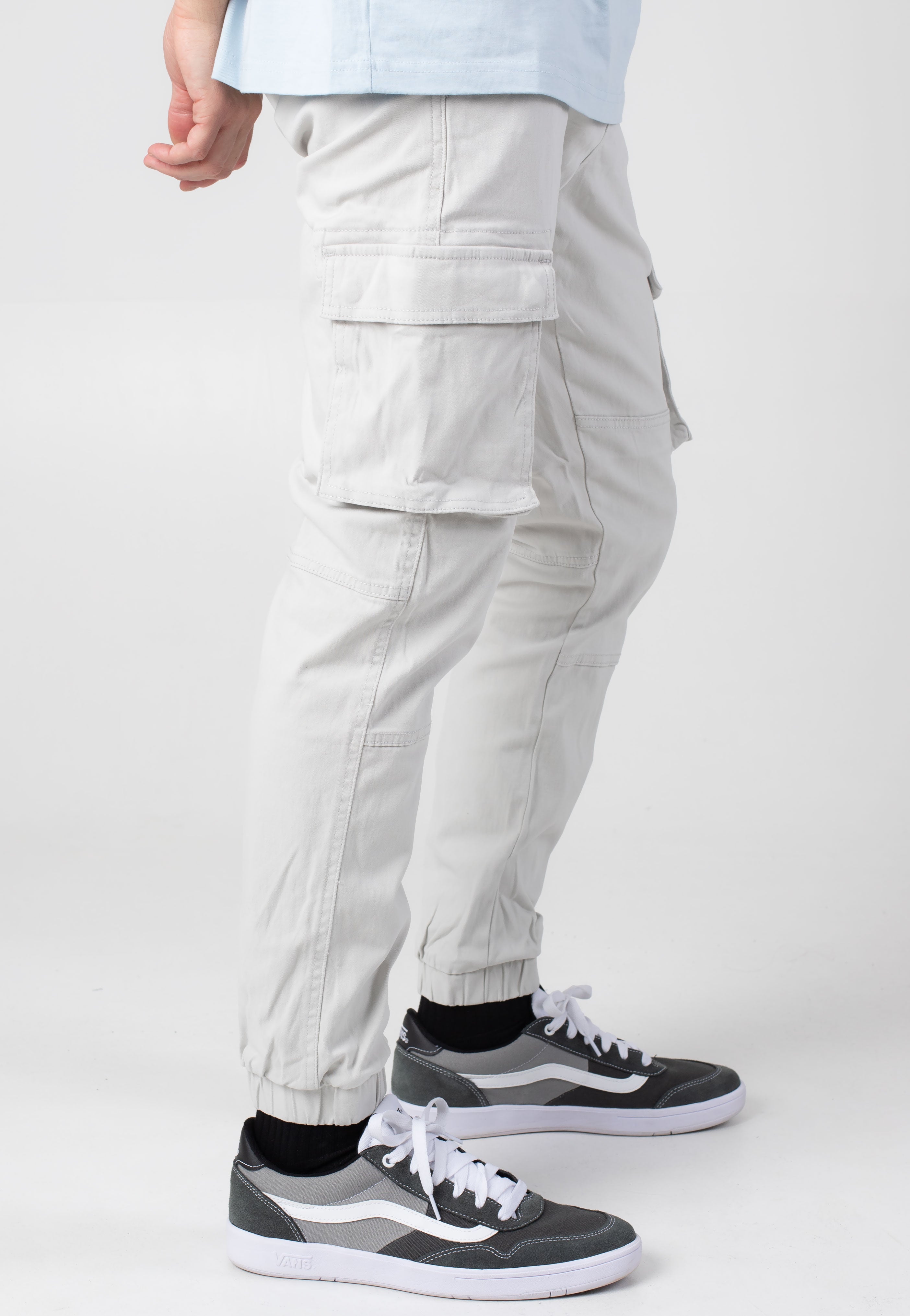 Only & Sons - Cam Stage Cargo Cuff Glacier Gray - Pants | Men-Image