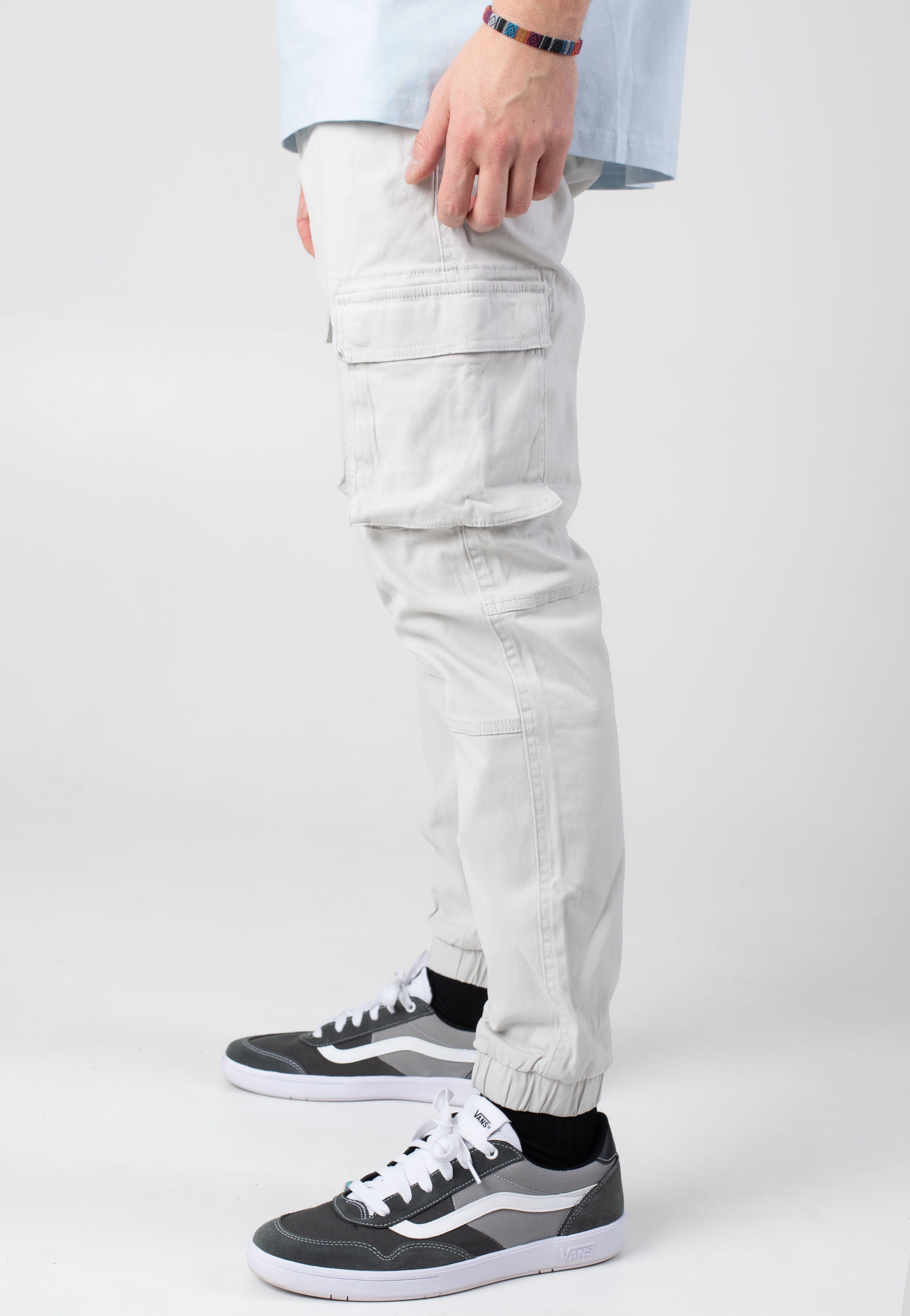 Only & Sons - Cam Stage Cargo Cuff Glacier Gray - Pants | Men-Image
