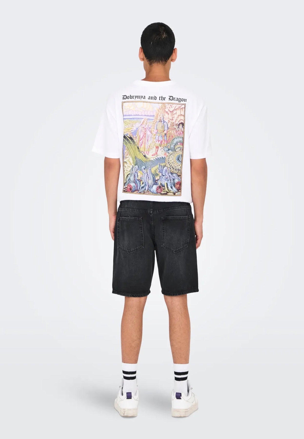 Only & Sons - Edge Black Denim - Shorts | Men-Image