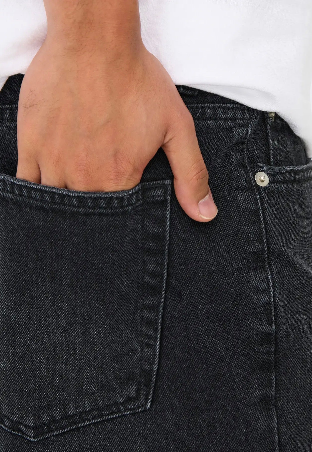 Only & Sons - Edge Black Denim - Shorts | Men-Image