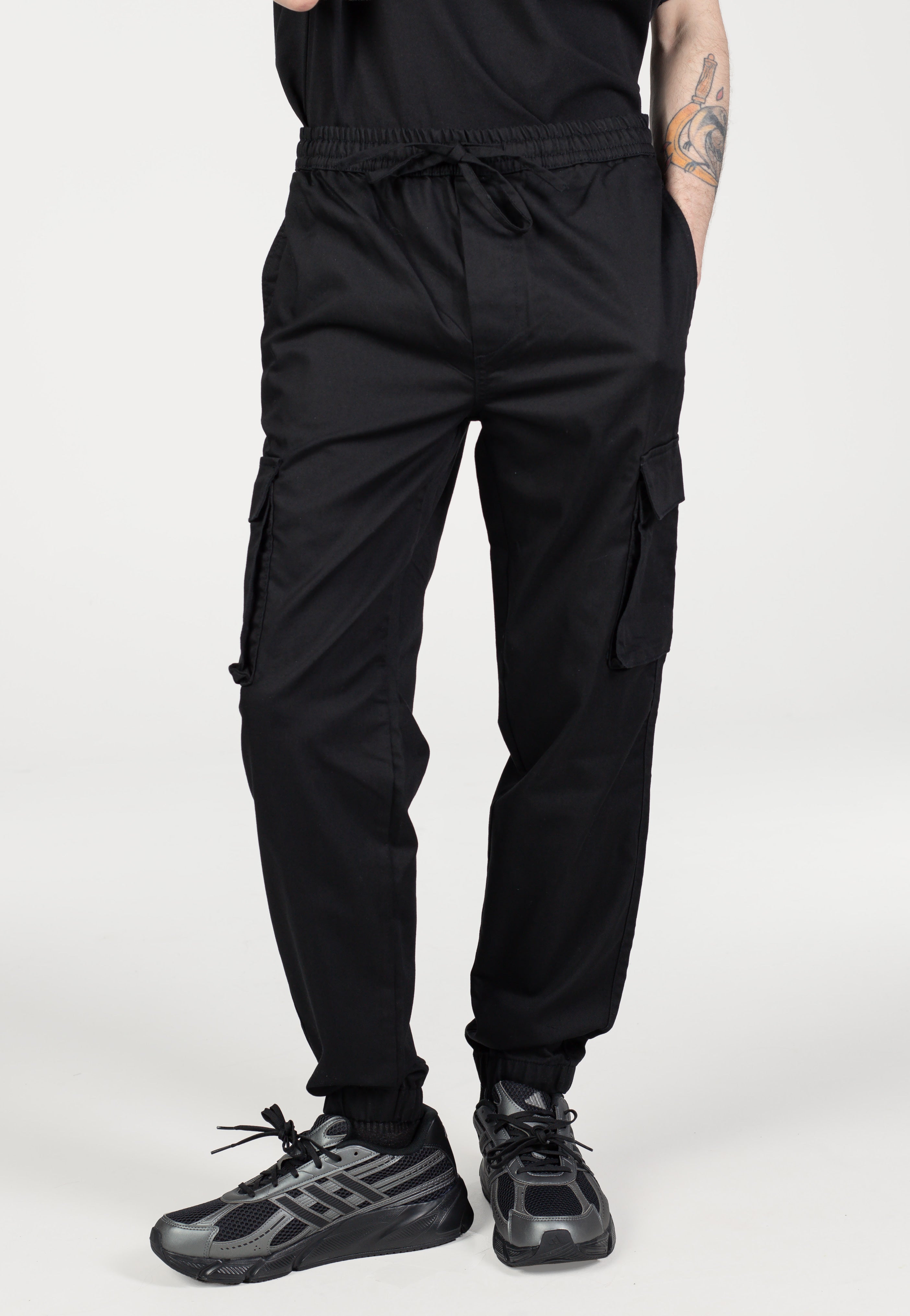 Only & Sons - Garda Slim Tapered String Black - Pants | Men-Image