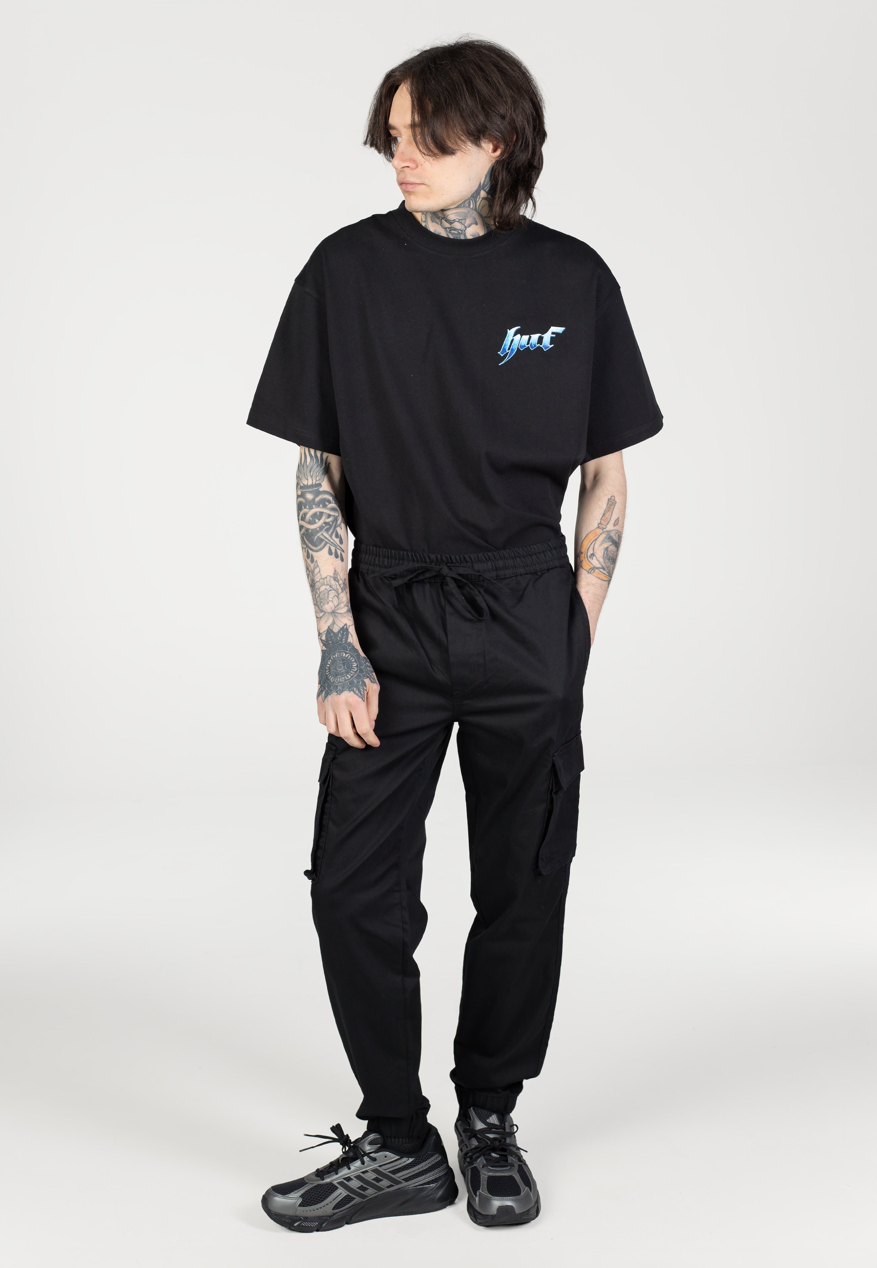 Only & Sons - Garda Slim Tapered String Black - Pants | Men-Image