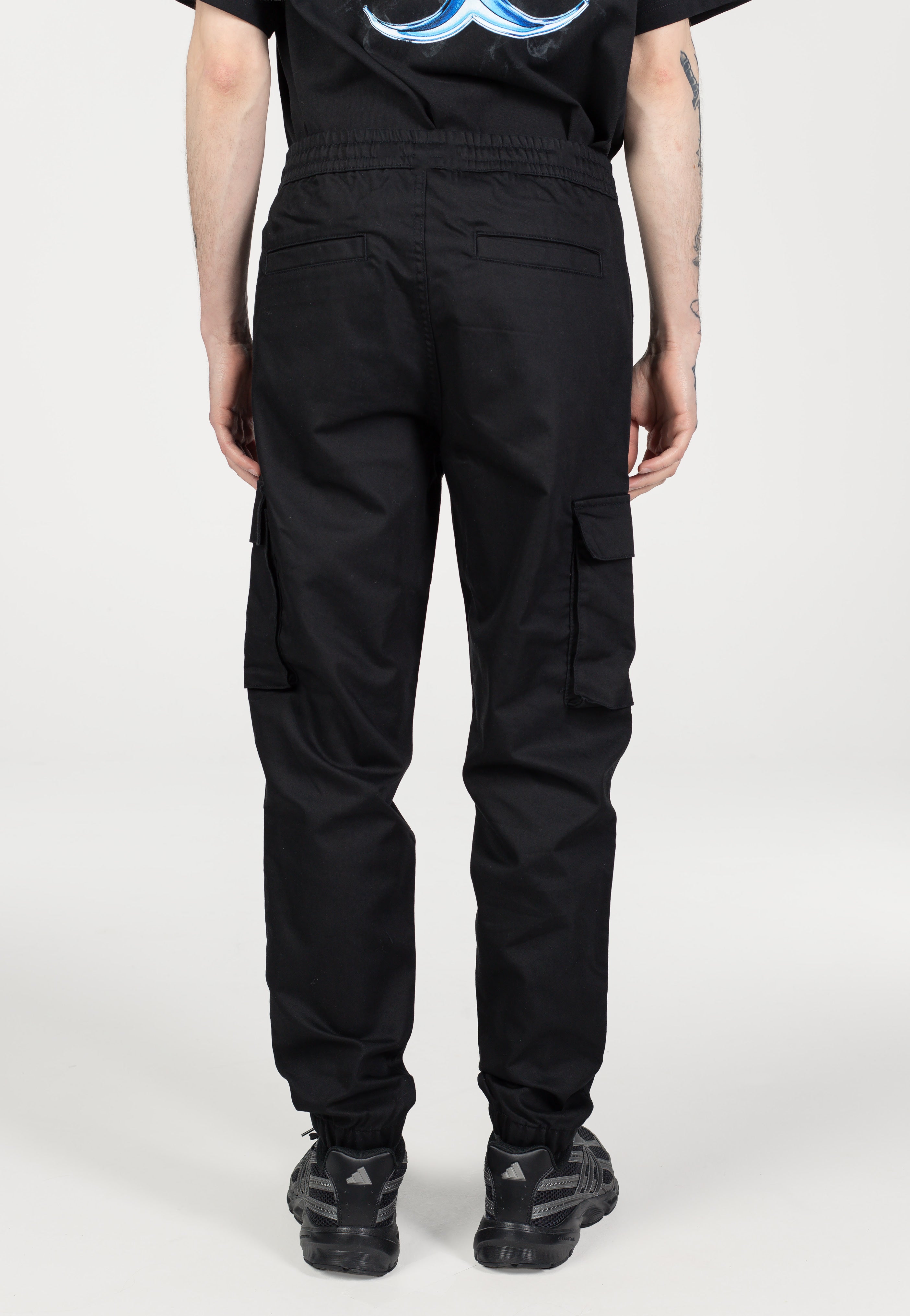 Only & Sons - Garda Slim Tapered String Black - Pants | Men-Image