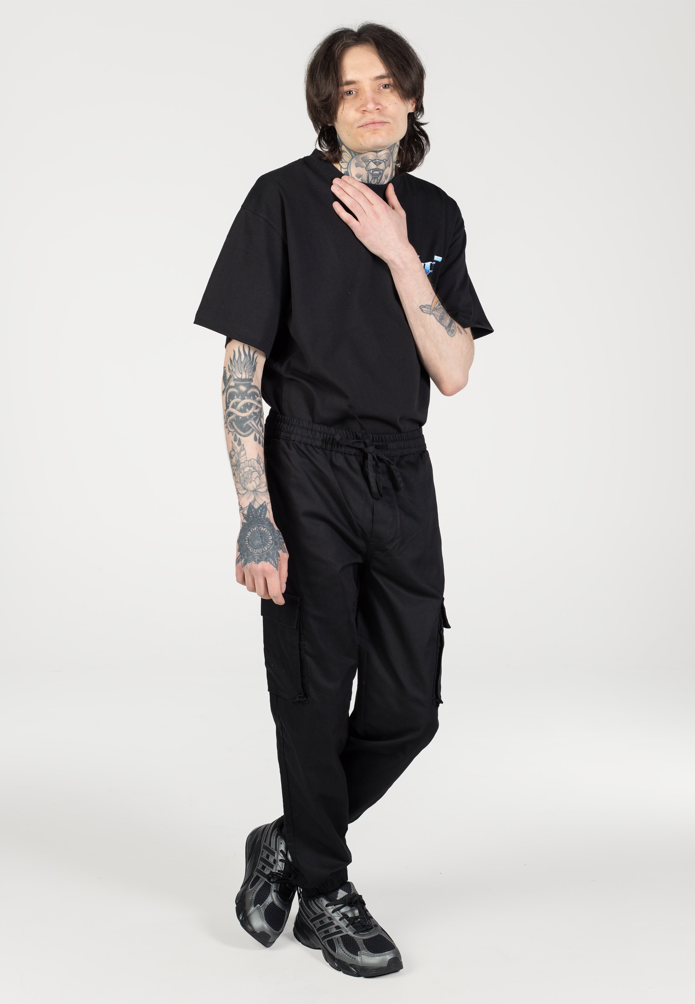Only & Sons - Garda Slim Tapered String Black - Pants | Men-Image