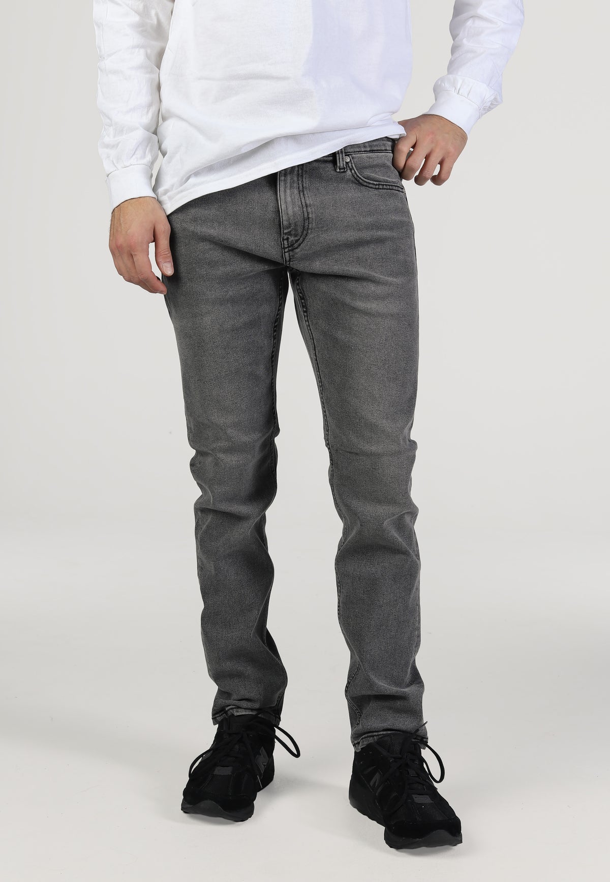 Only & Sons Loom Slim Dark Grey Denim Jeans | Men-Image