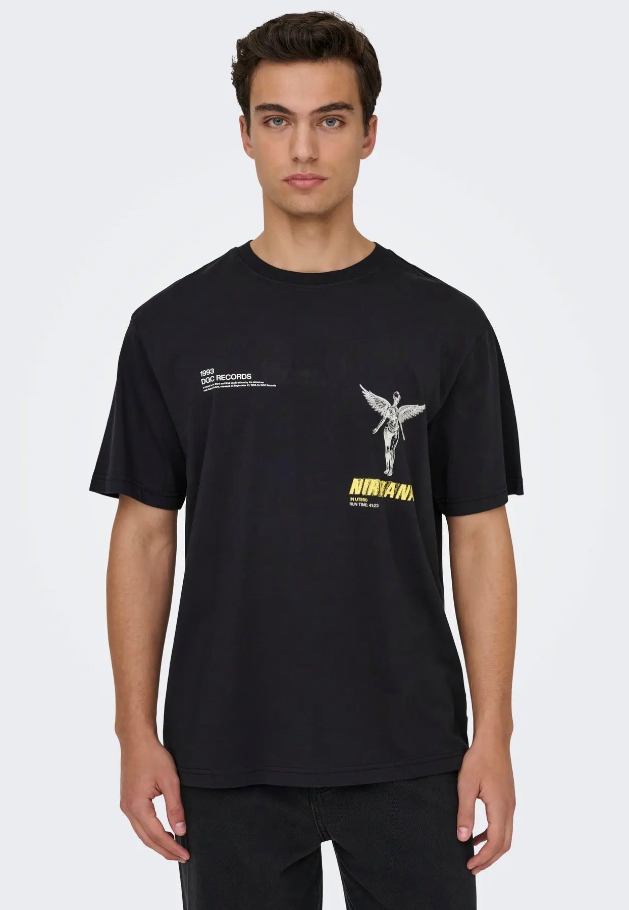 Only & Sons x Nirvana Nirvana Life Jet Black - T-Shirt | Impericon