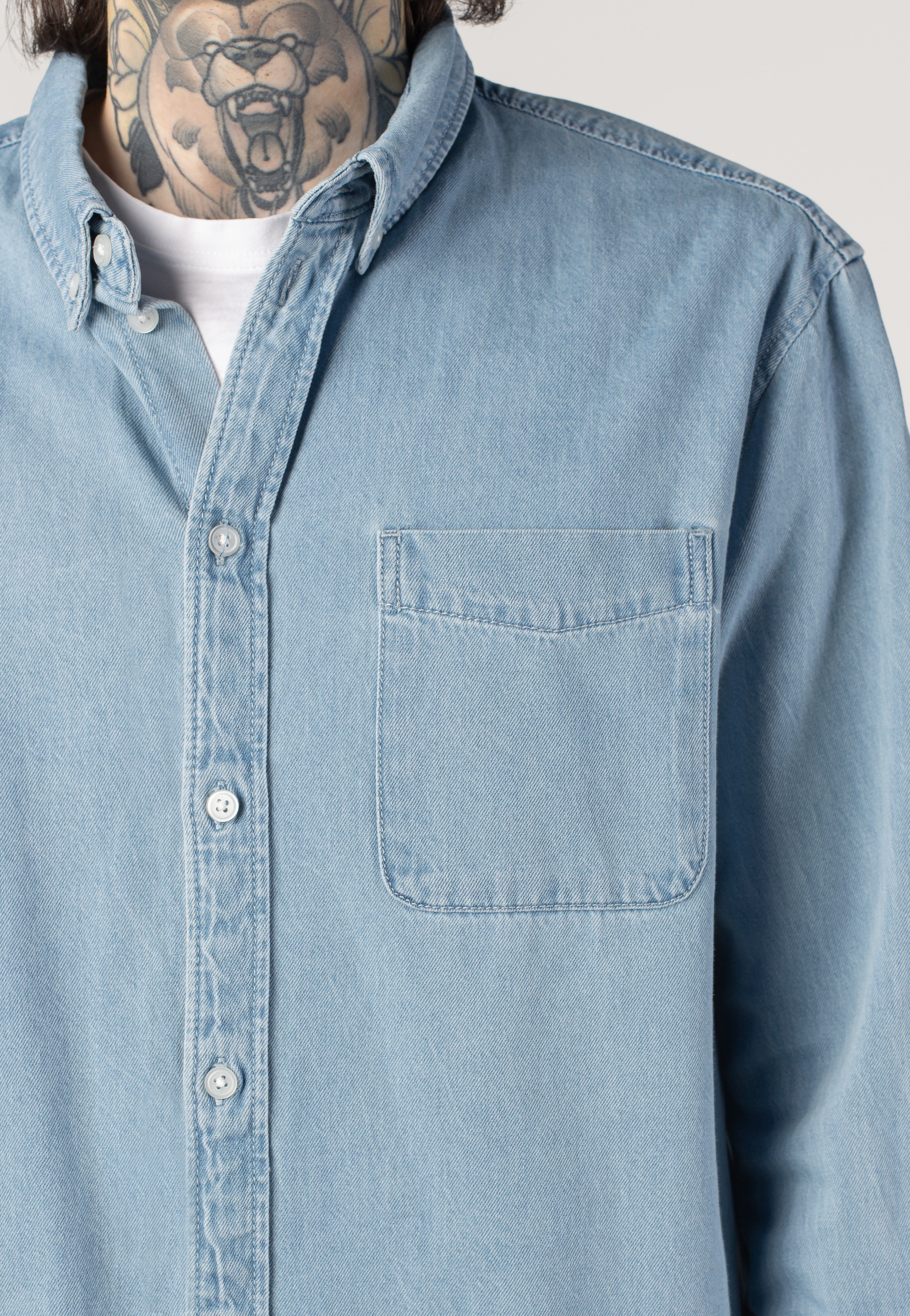 Only & Sons - Orson Light Blue Denim - Shirt | Men-Image