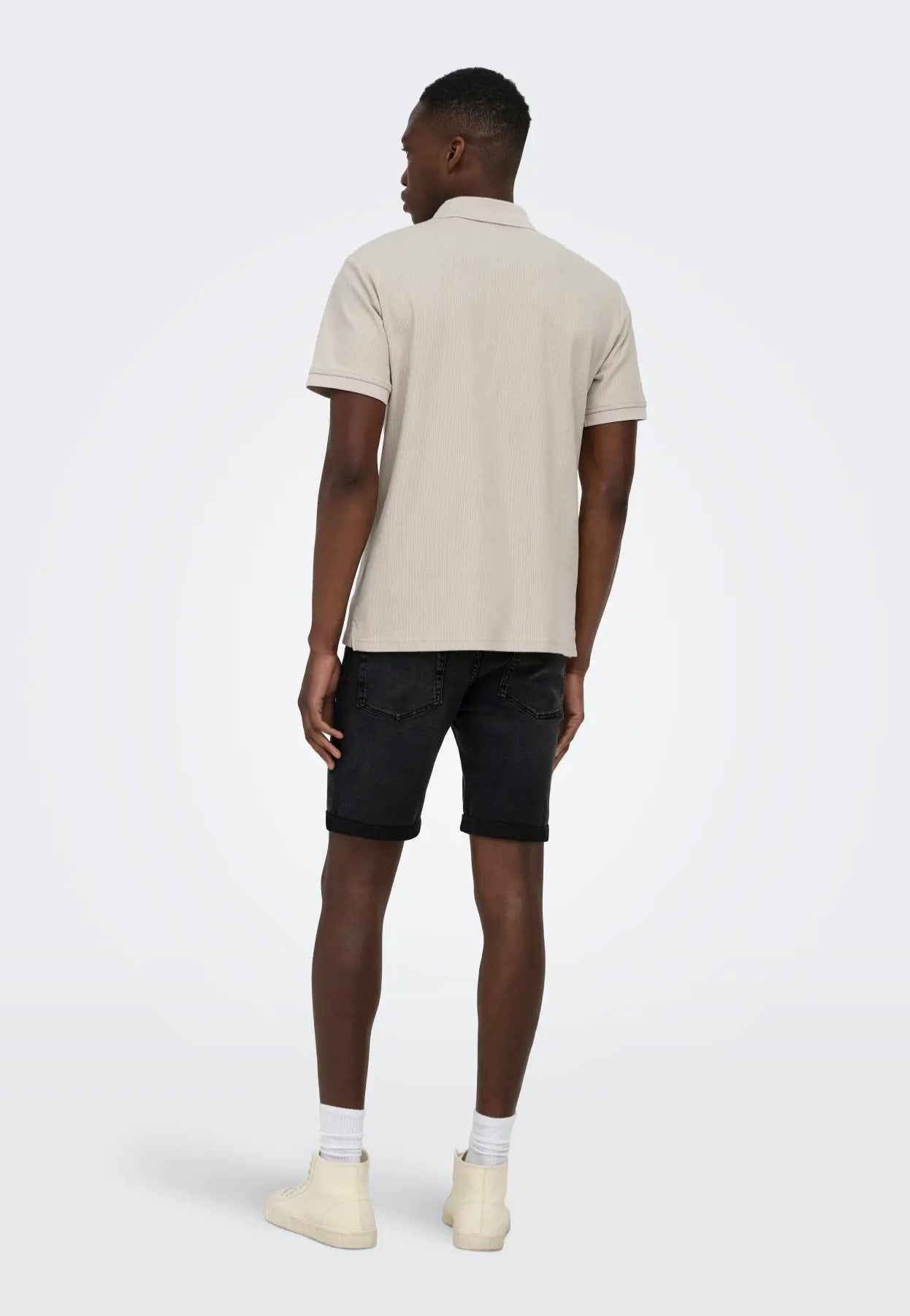 Only & Sons - Ply Washed Black - Shorts | Men-Image