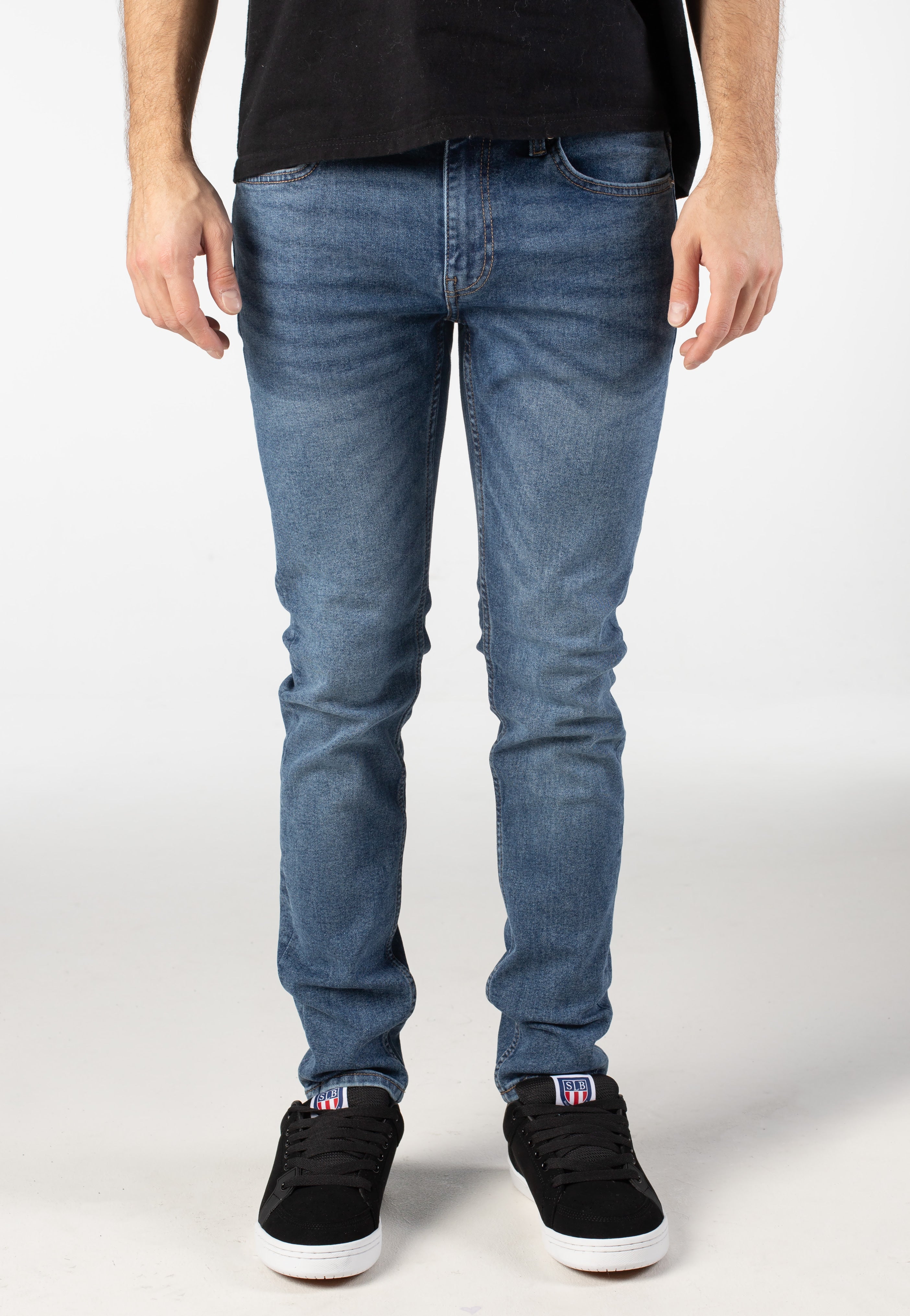 Only & Sons - Warp Skinny Box Pim Medium Blue Denim - Jeans | Men-Image