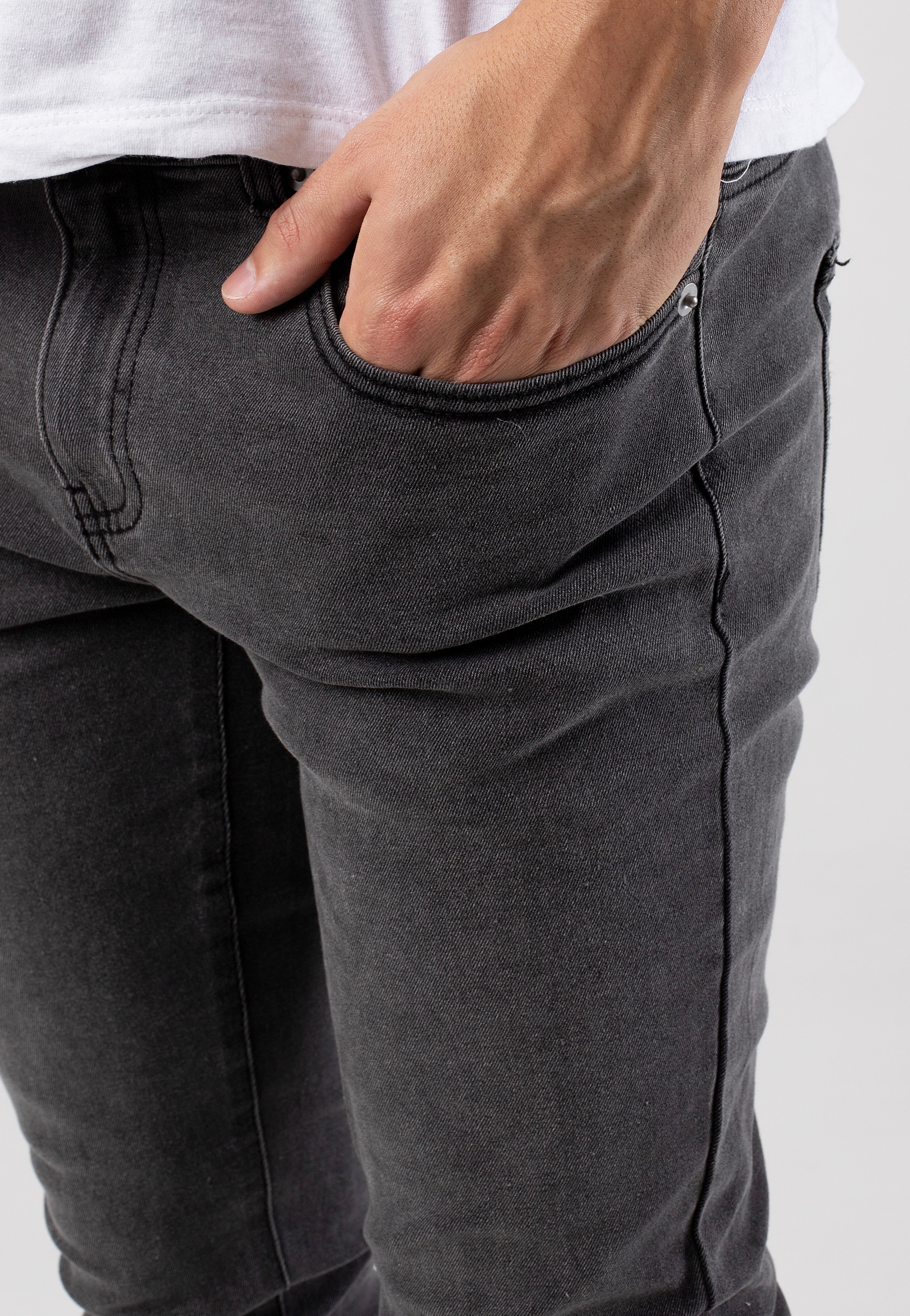 Only & Sons - Warp Skinny Medium Grey Denim - Jeans | Men-Image