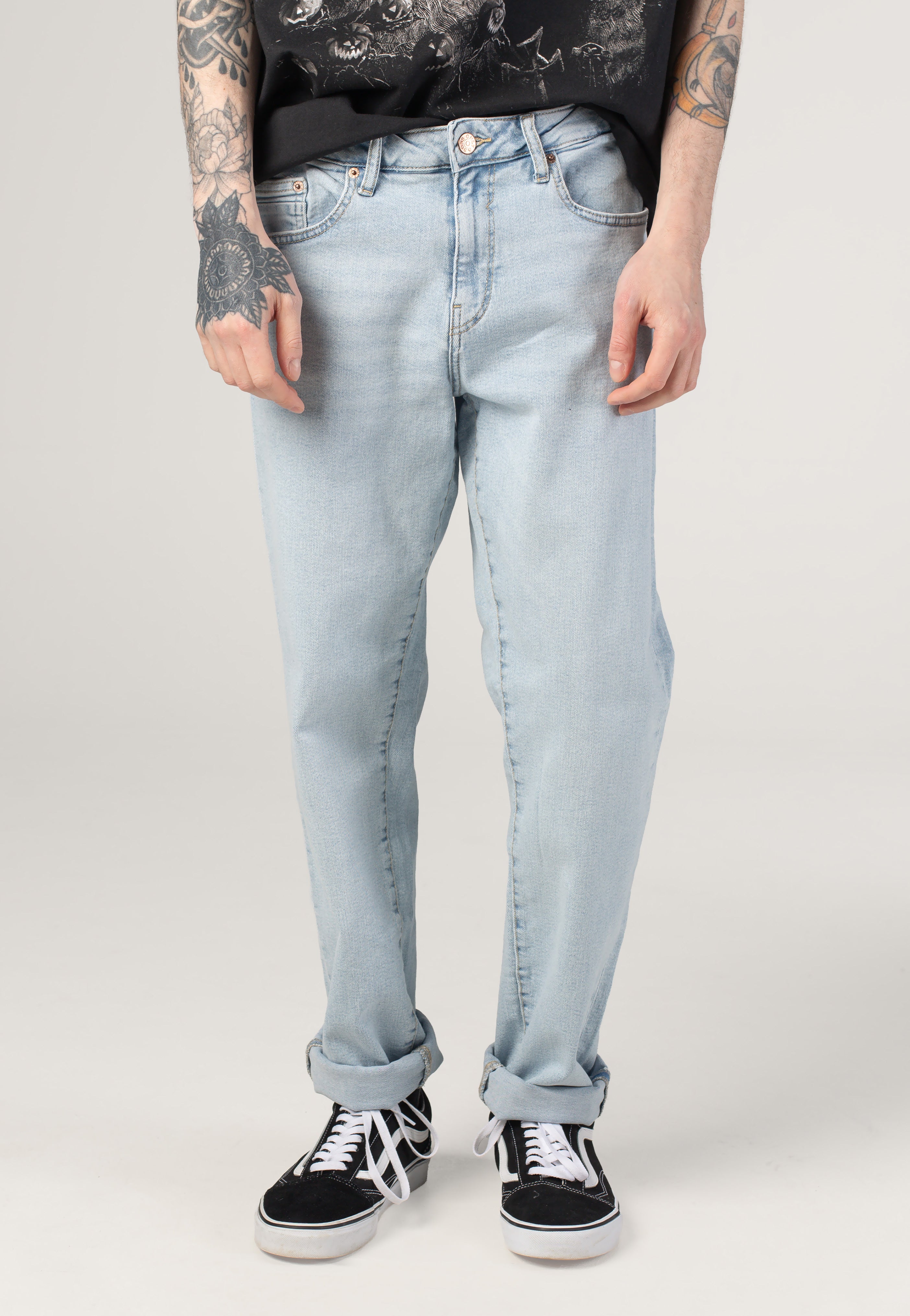 Only & Sons - Weft Light Blue Bleached Denim - Jeans | Men-Image
