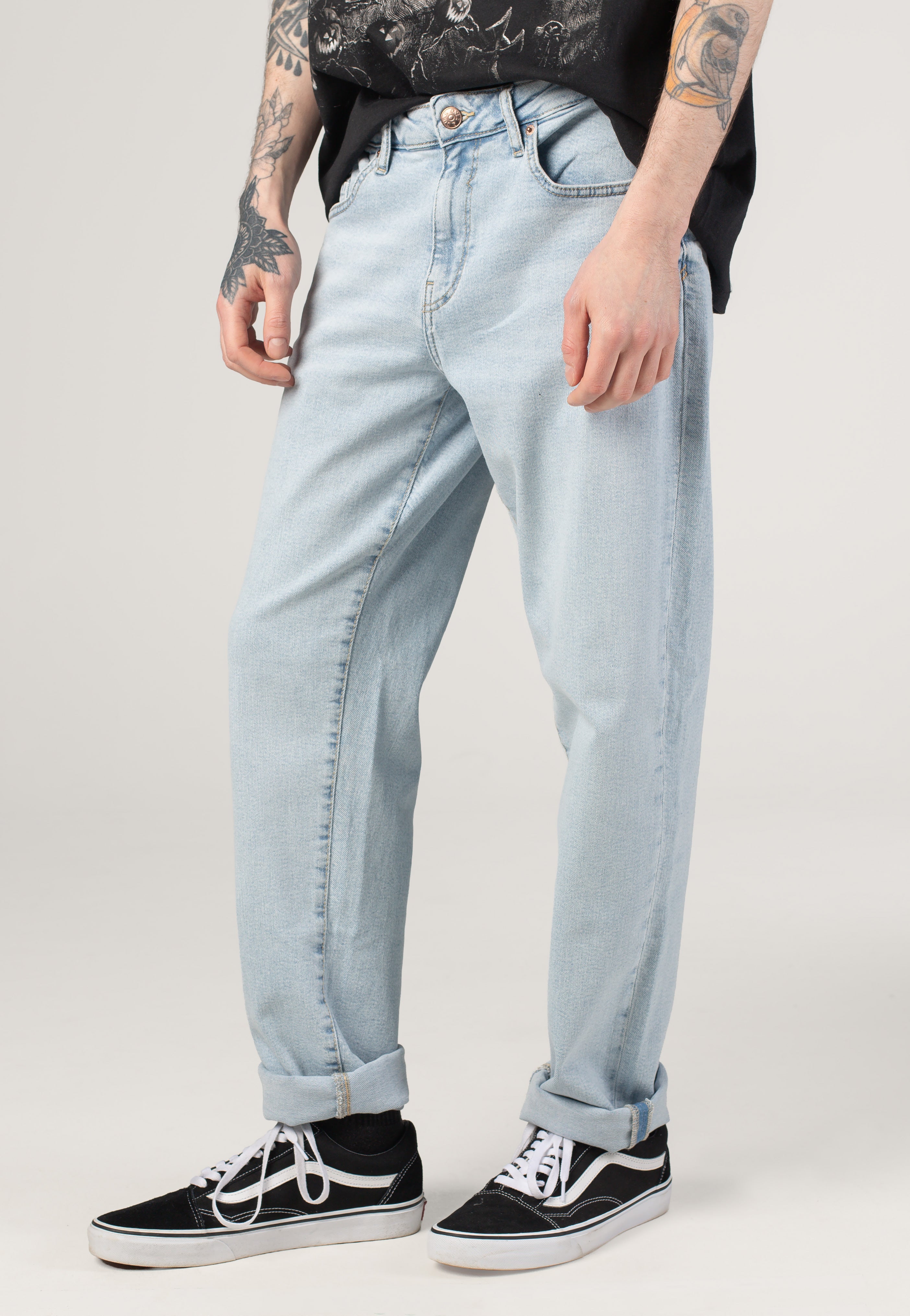 Only & Sons - Weft Light Blue Bleached Denim - Jeans | Men-Image