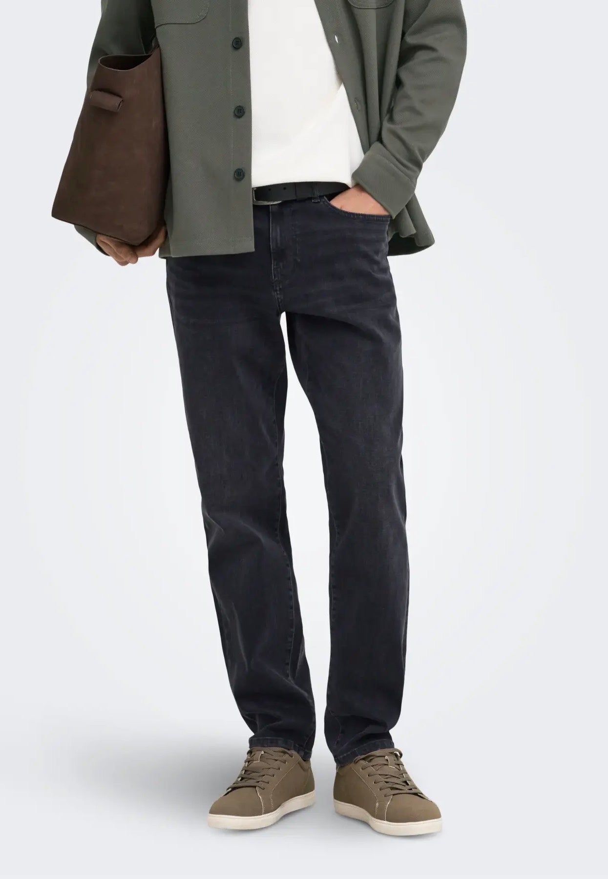 Only & Sons - Weft Regular Denim Washed Black - Jeans | Men-Image