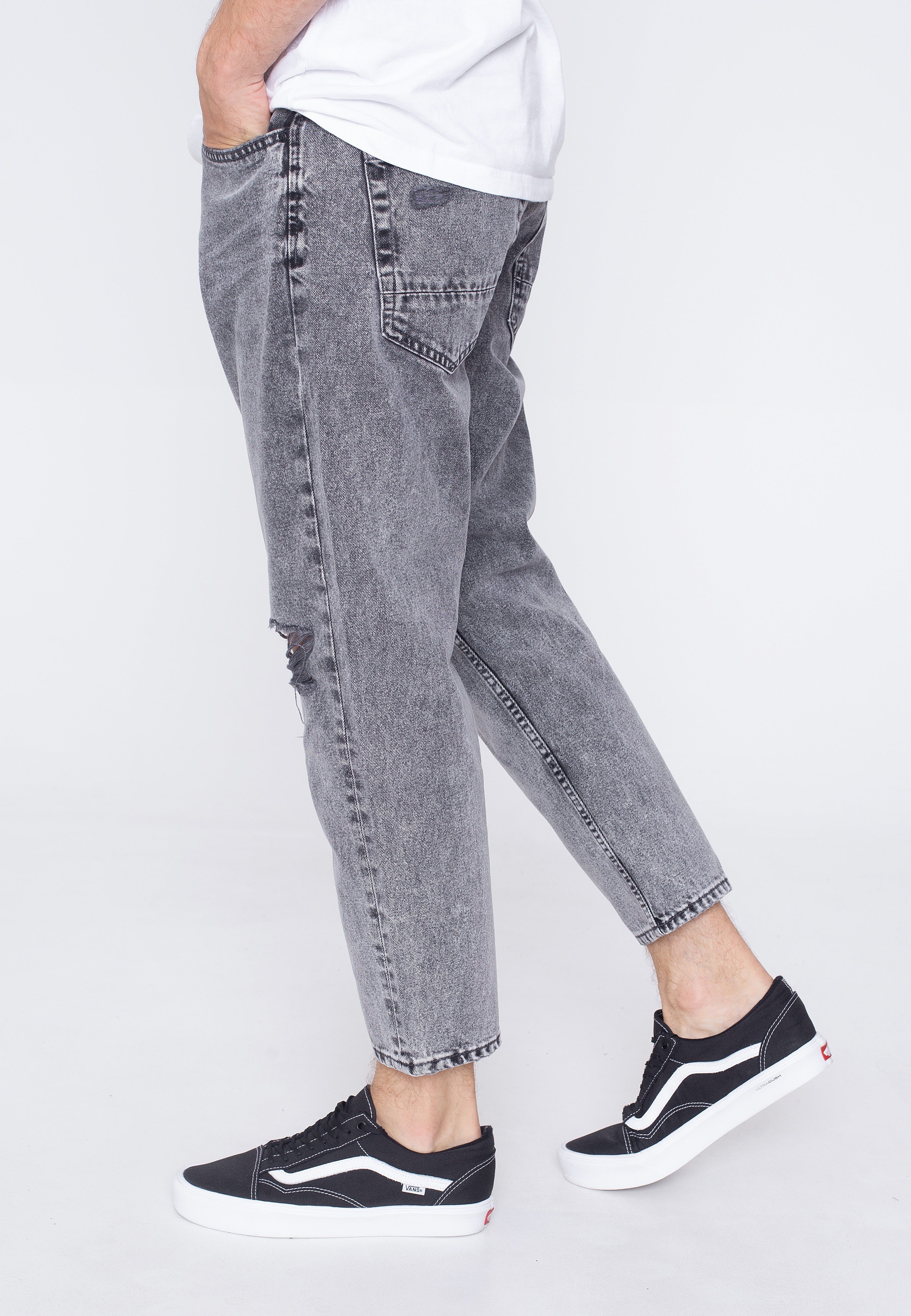 Only & Sons - Avi Beam Crop Grey Denim - Jeans | Men-Image