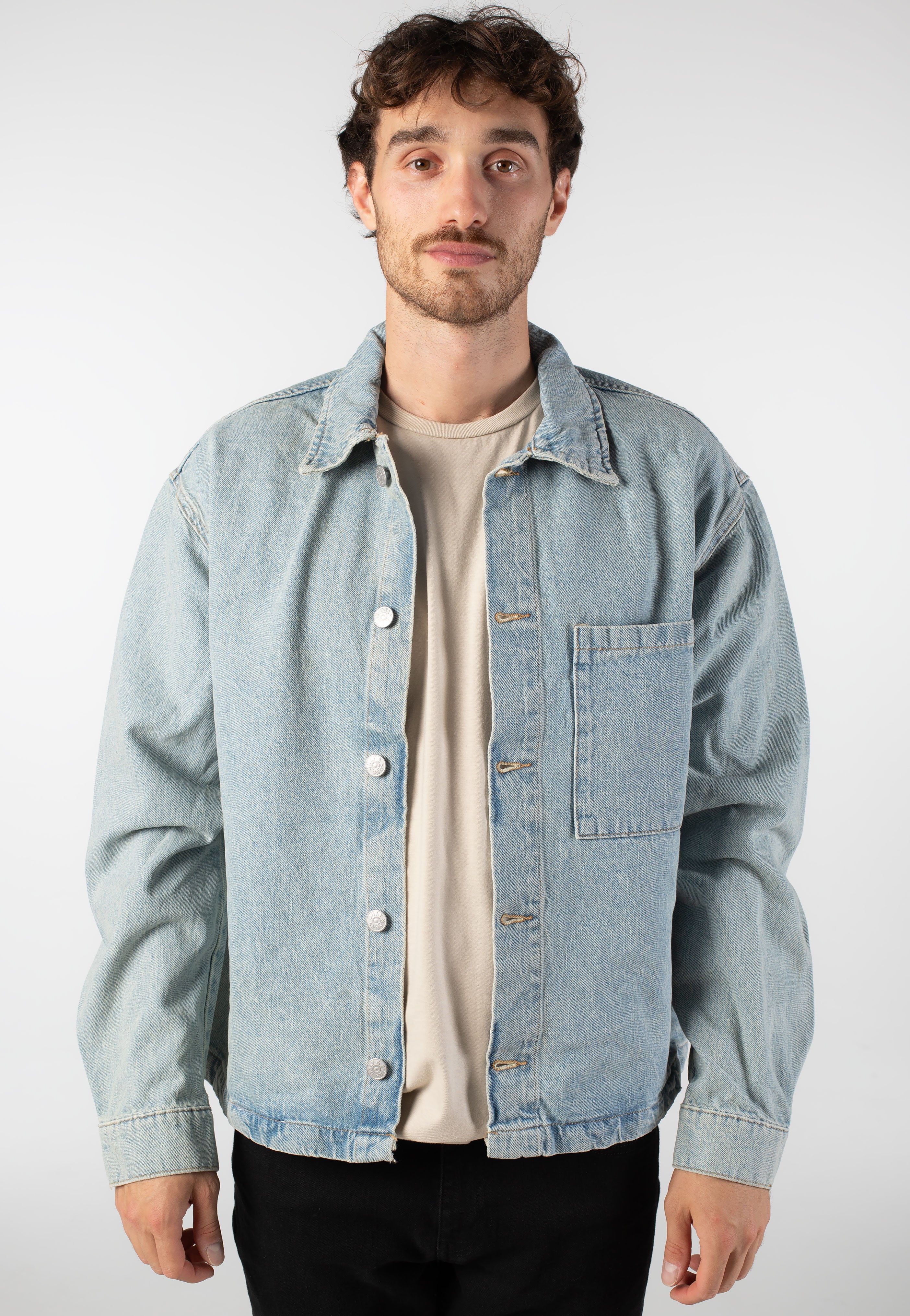 Only & Sons - Sprick Box Medium Blue Denim - Jeans Jacket | Men-Image
