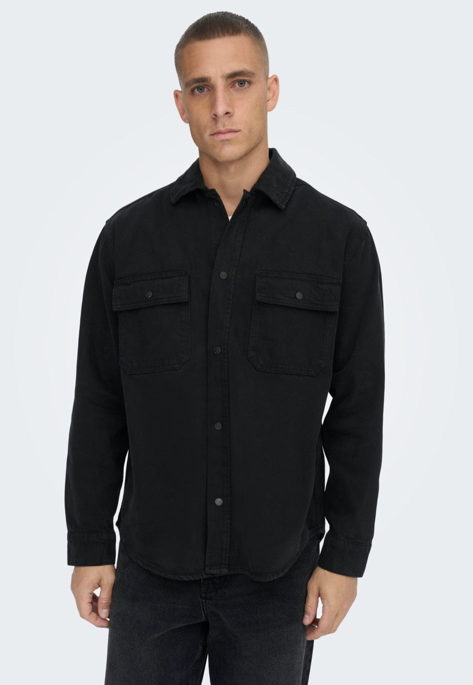 Only & Sons - Team Heavy Twill Black - Shirt | Men-Image