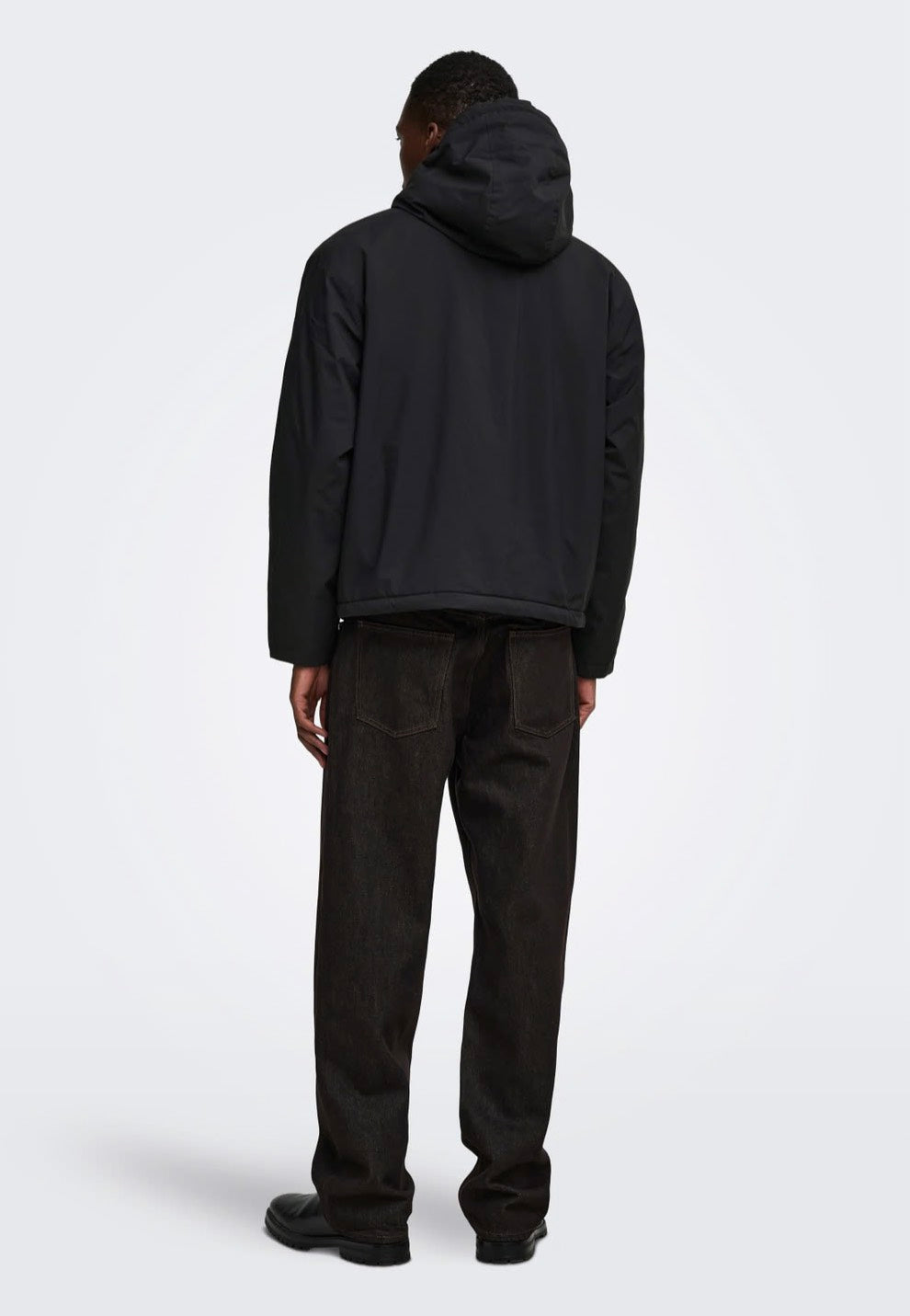 Only & Sons Alex Black/Black Sherpa Chaqueta | Men-Image