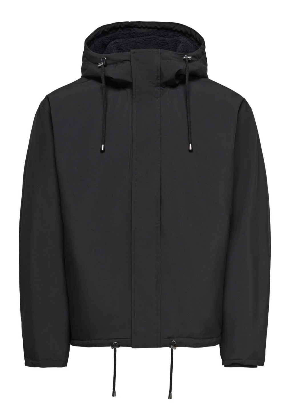 Only & Sons Alex Black/Black Sherpa Chaqueta | Men-Image
