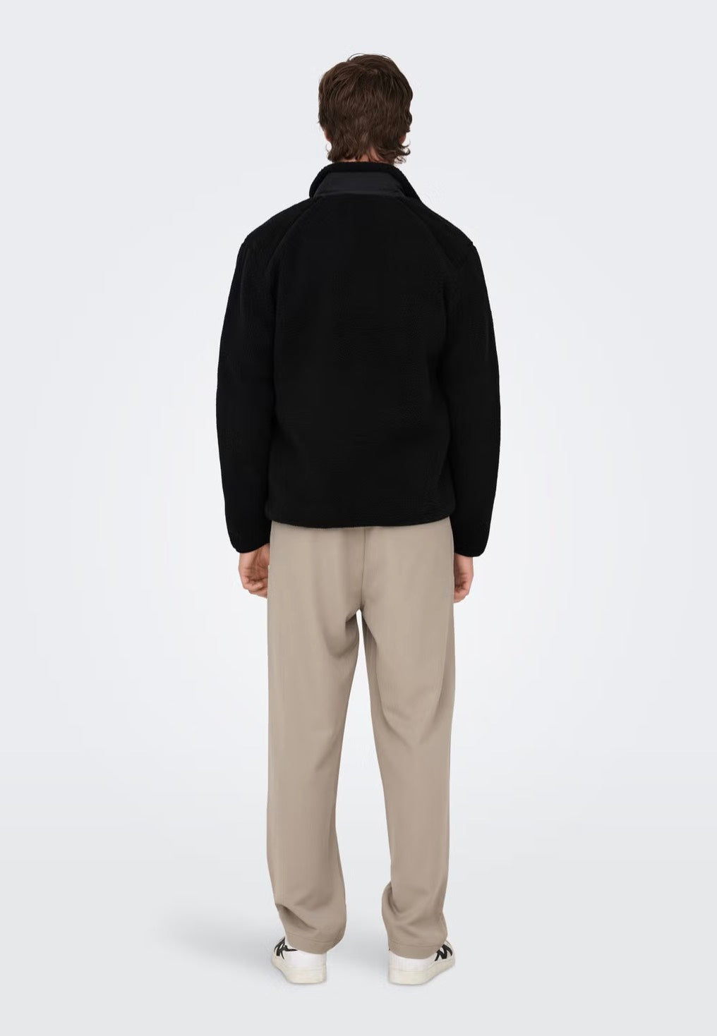 Only & Sons Dallas Life Sherpa Black Bunda | Men-Image