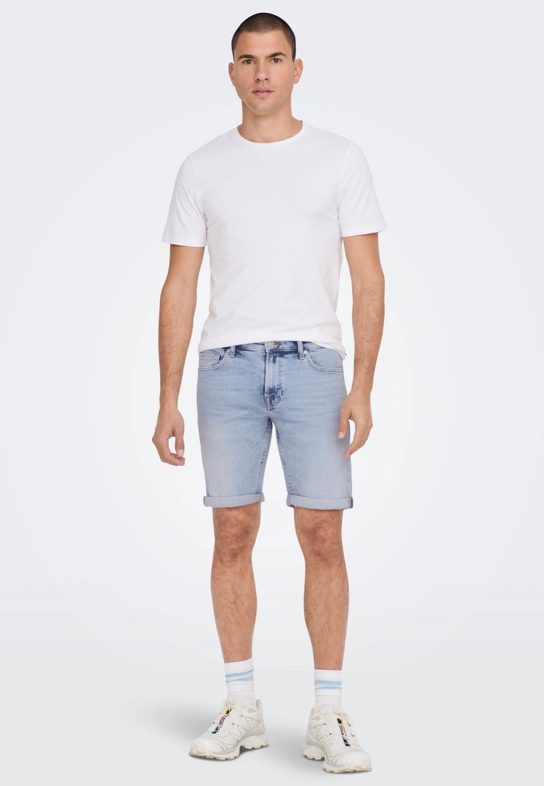 Only & Sons - Ply Light Blue Denim - Shorts | Men-Image