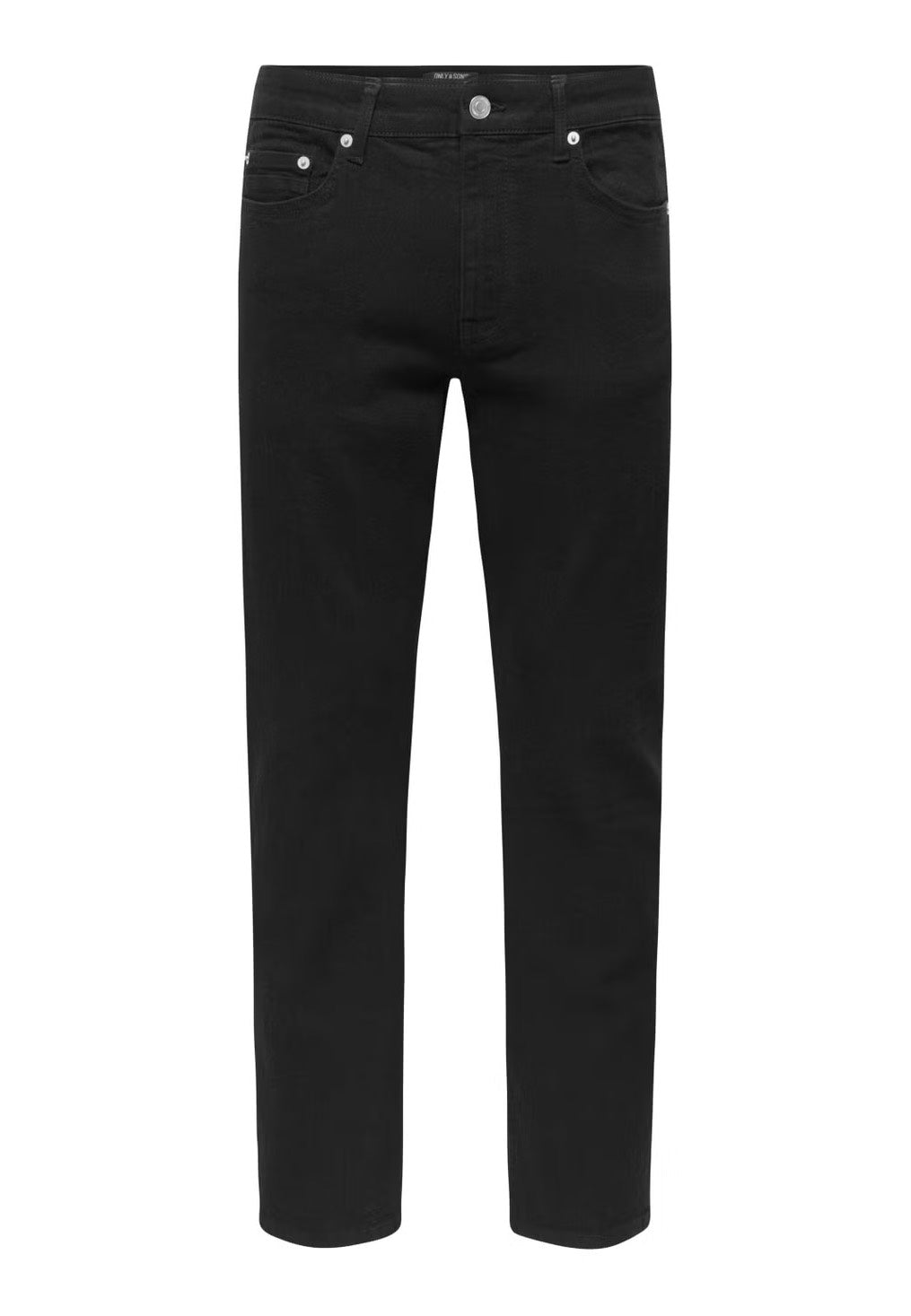 Only & Sons Weft Regular Black Denim Džíny | Men-Image