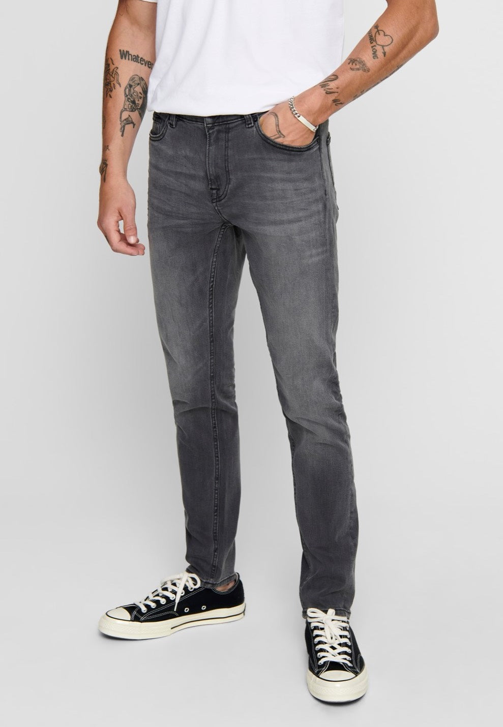 Only & Sons - Swarp Life Grey Denim - Jeans | Men-Image