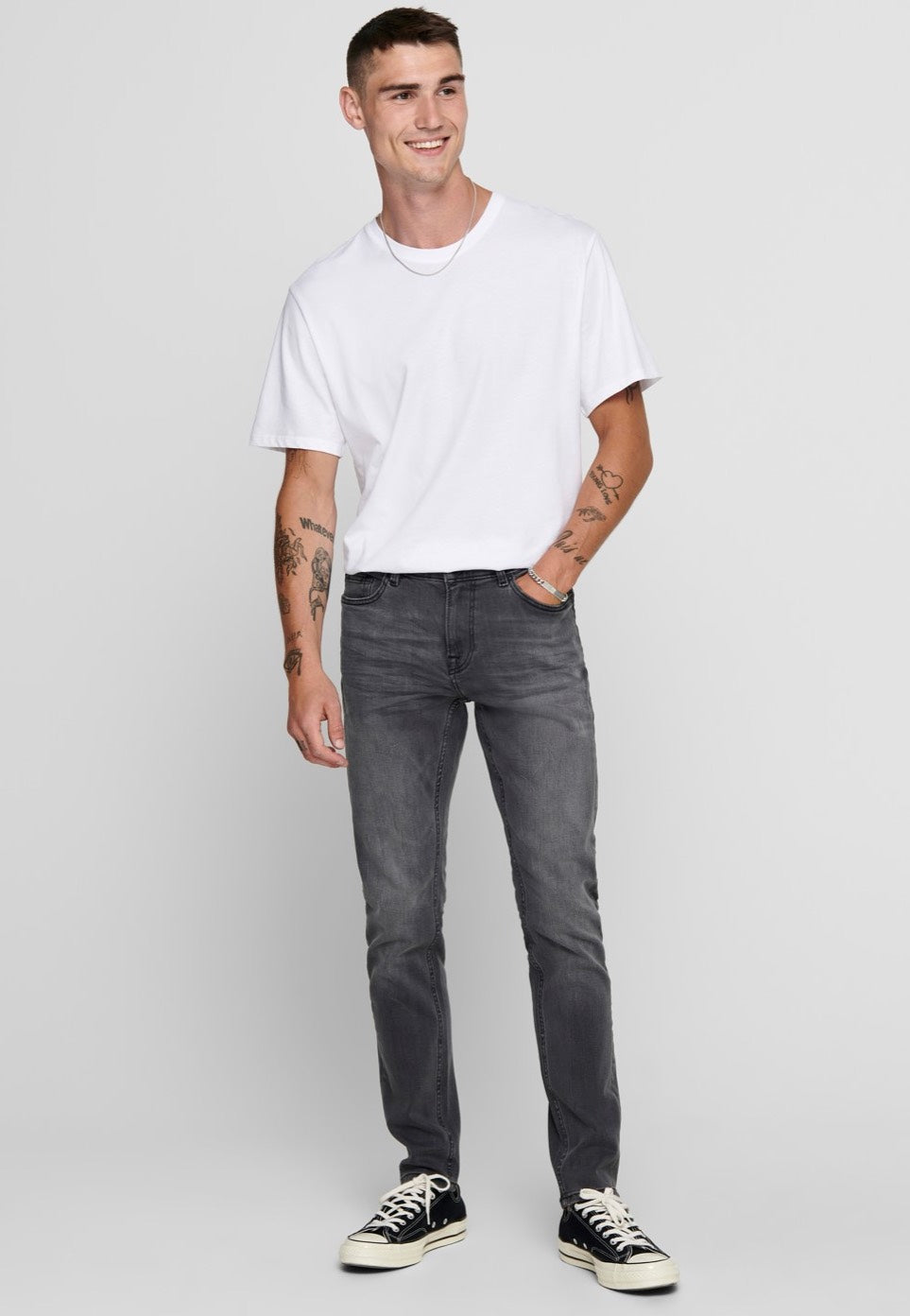 Only & Sons - Swarp Life Grey Denim - Jeans | Men-Image