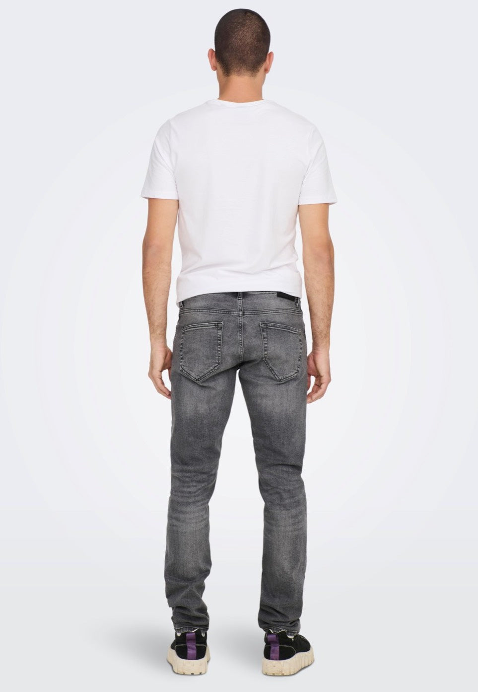 Only & Sons - Weft Reg Destroy Grey Denim - Jeans | Men-Image