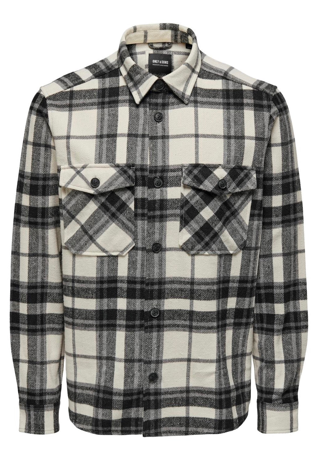 Only & Sons - Milo Check Cloud Dancer - Shirt | Men-Image