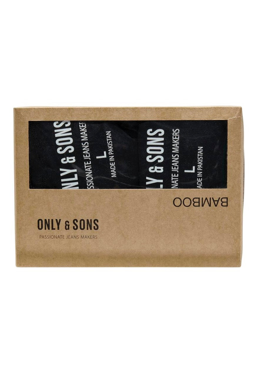 Only & Sons - Theo Reg Bamboo Pack Of 2 Black - Tank | Men-Image