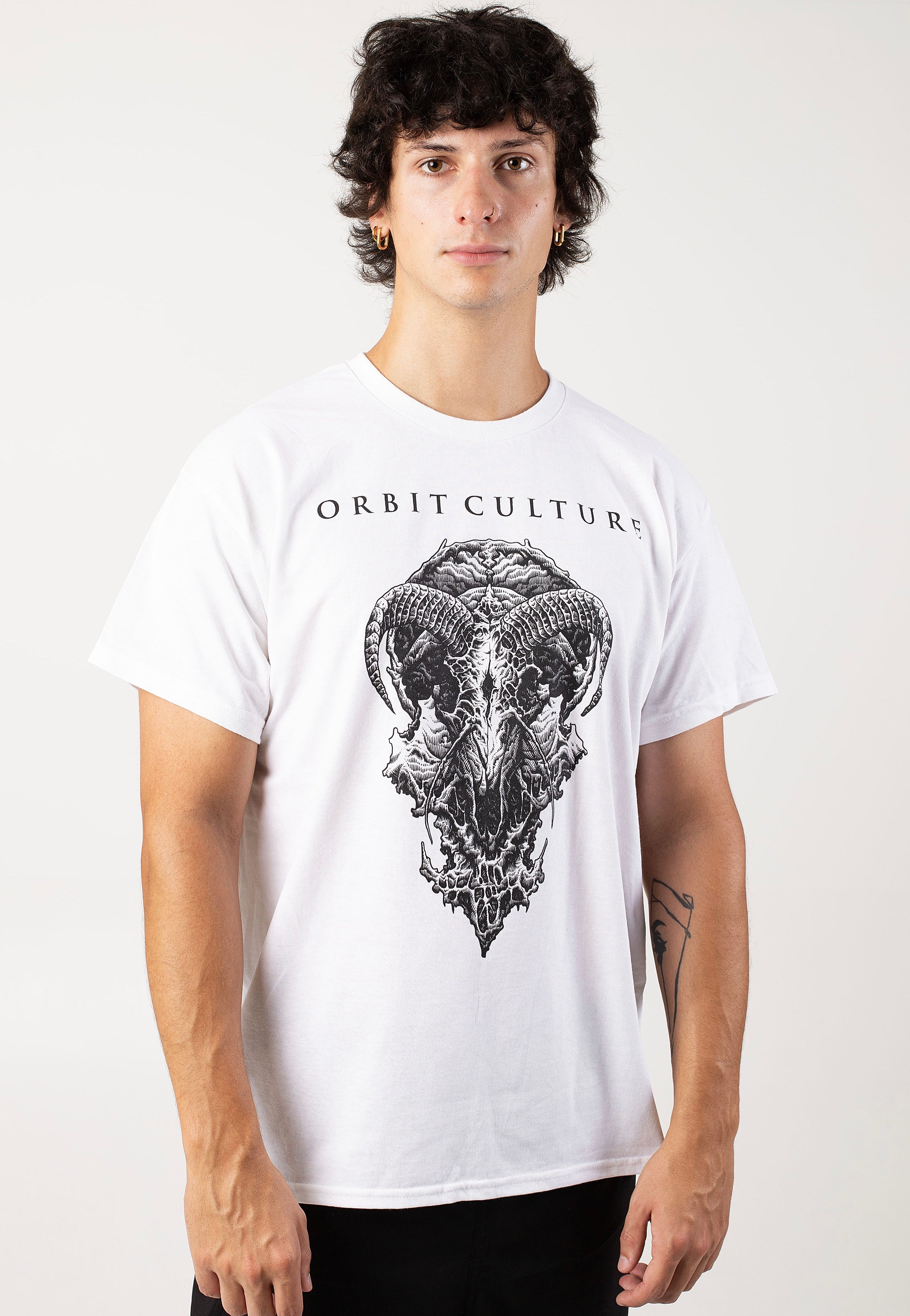 Orbit Culture - Goat Skull White - T-Shirt | Men-Image