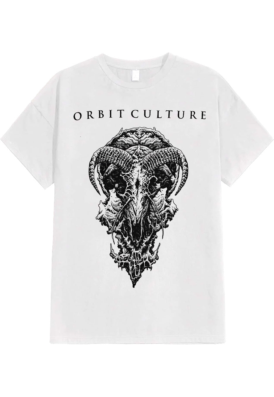 Orbit Culture - Goat Skull White - T-Shirt | Neutral-Image