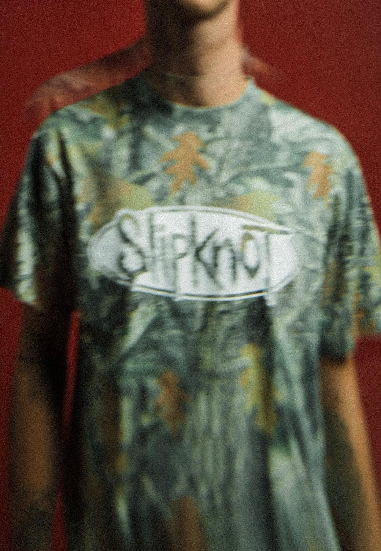 Welcome x Slipknot - Oval Logo Boxy Camo - T-Shirt | Men-Image