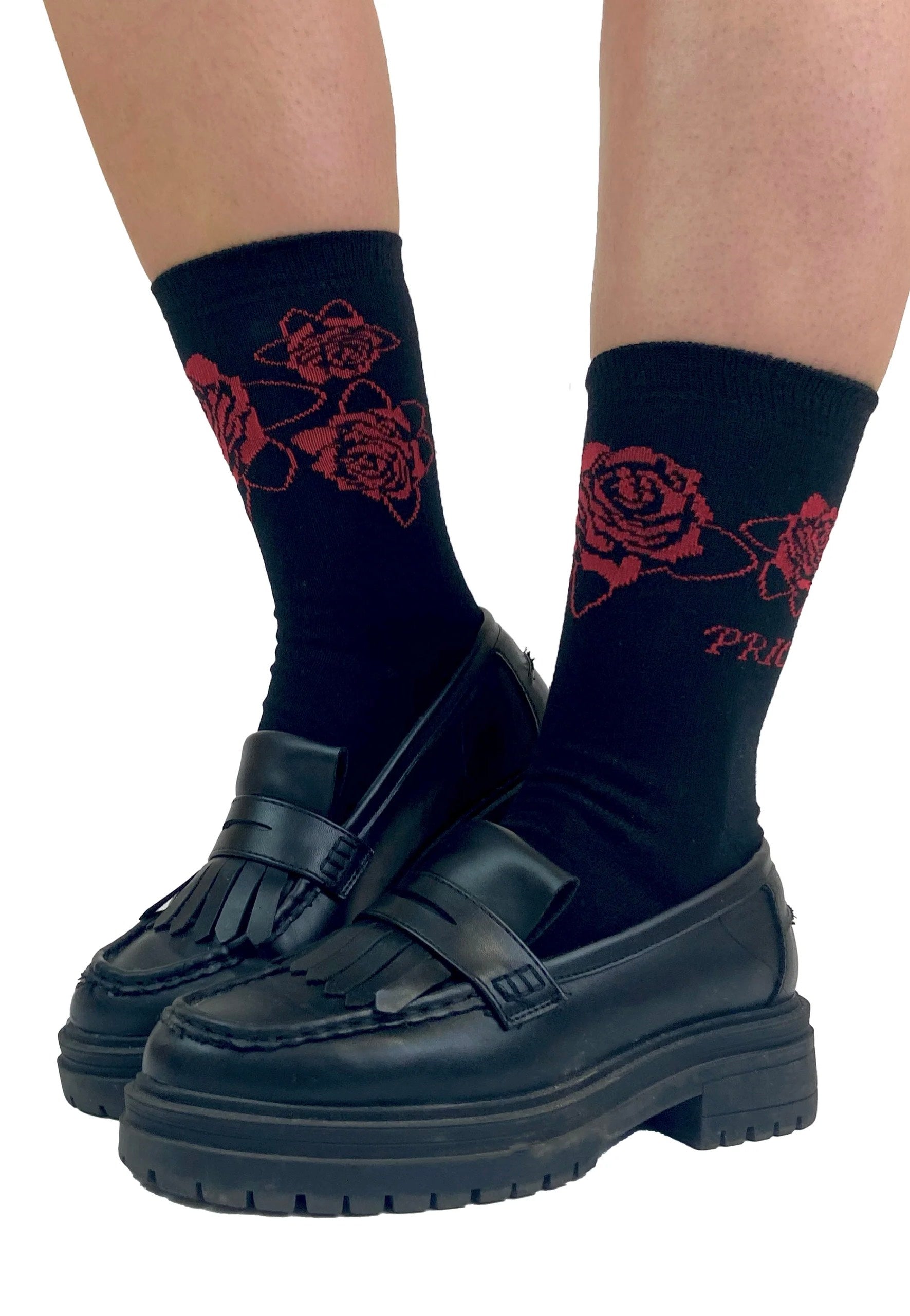 Pamela Mann - Prick Of The Rose Ankle Black - Socks | Women-Image