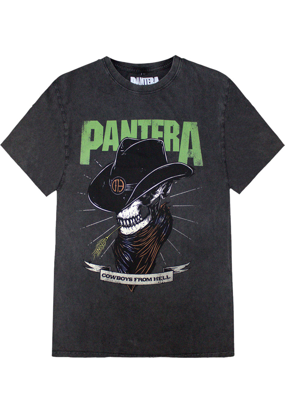 Pantera - Skeleton Cowboy Stone Washed - T-Shirt