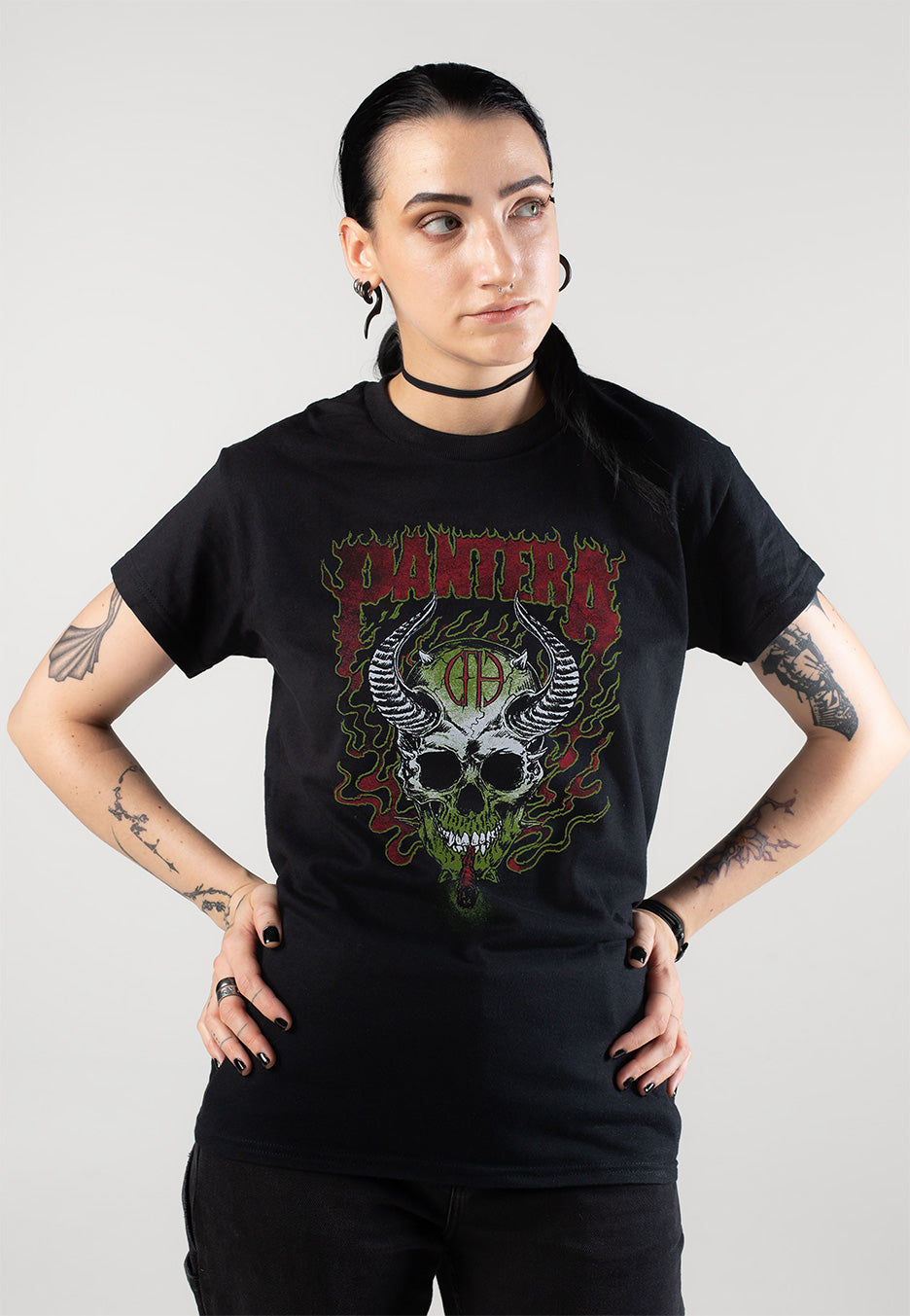 Pantera - Fire Skull - T-Shirt | Women-Image