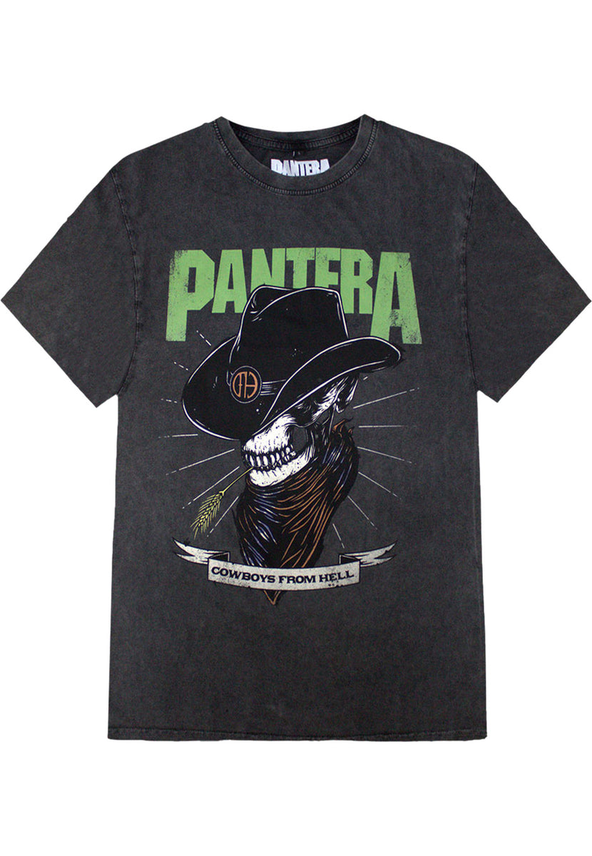 Pantera Skeleton Cowboy Stone Washed - T-Shirt | Impericon