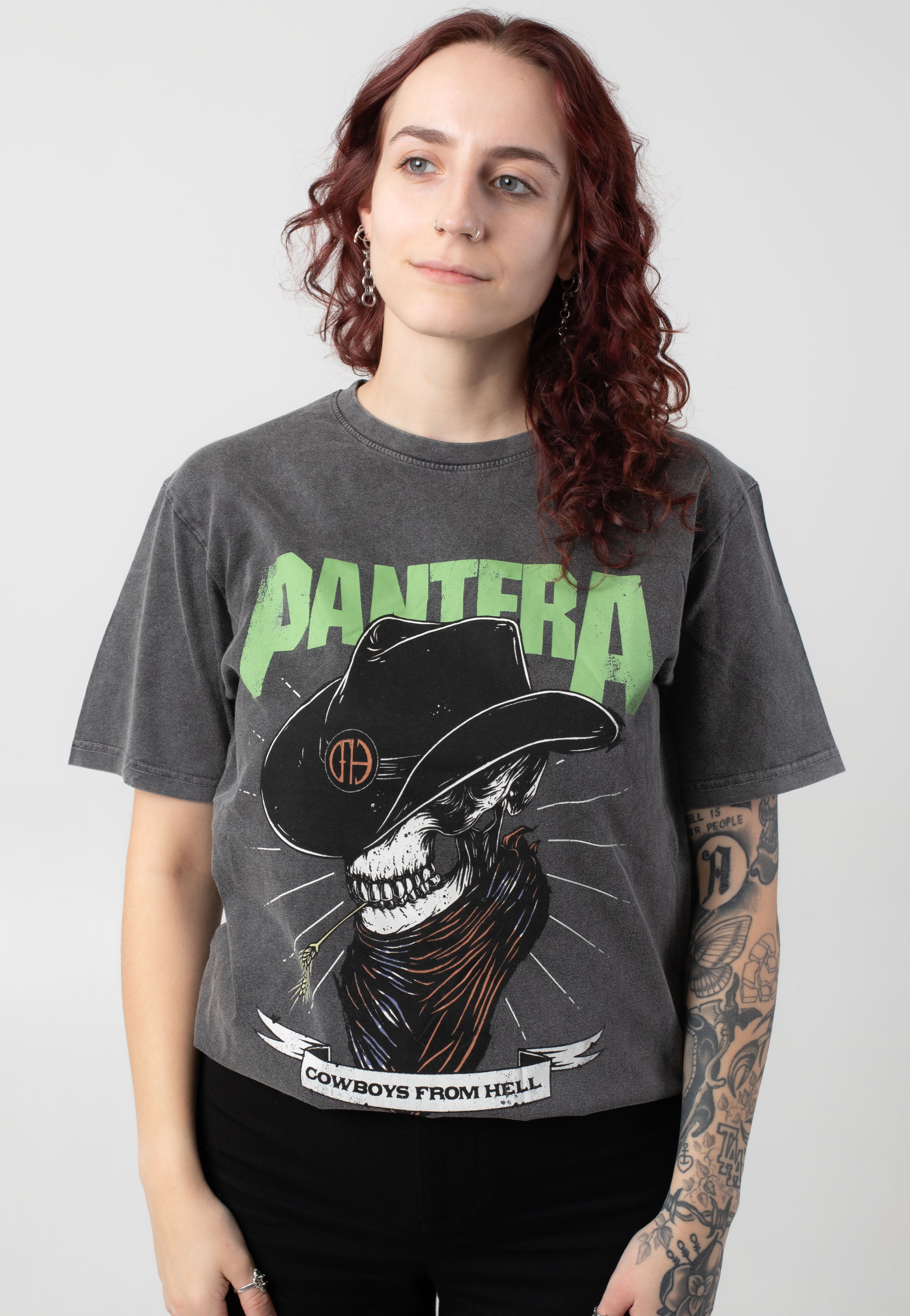 Pantera - Skeleton Cowboy Stone Washed - T-Shirt | Impericon
