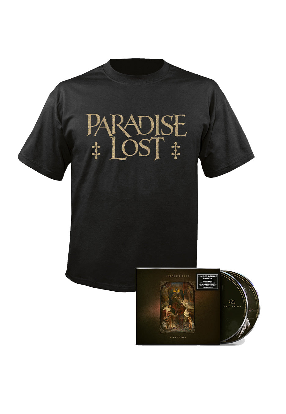 Paradise Lost - Ascension - Digi CD + Bluray + Gold Logo - T-Shirt