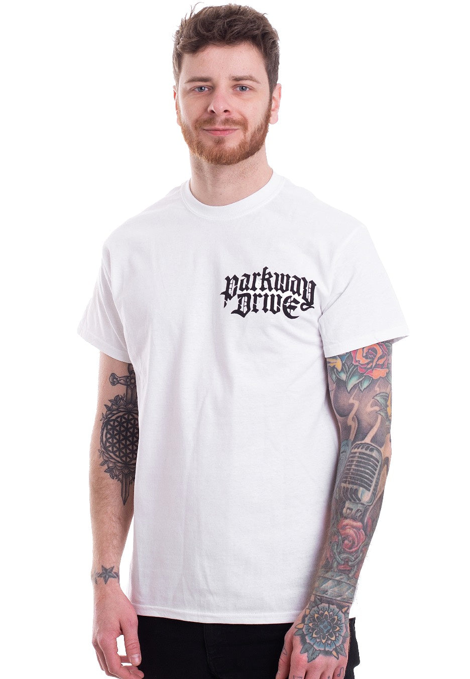 Parkway Drive Burn Your Heaven White T-Shirt | Men-Image