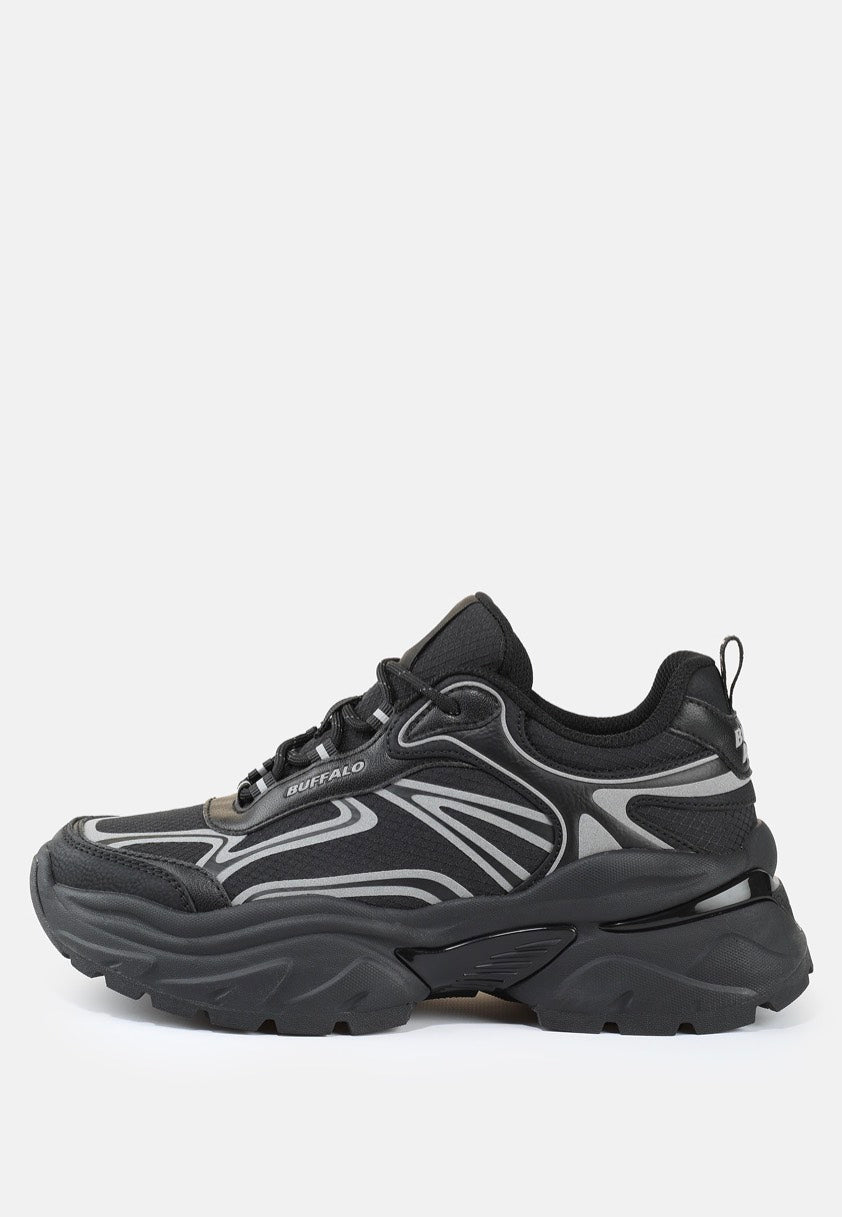 Buffalo - Claw Vegan Nappa/Nylon Black - Girl Shoes | Women-Image