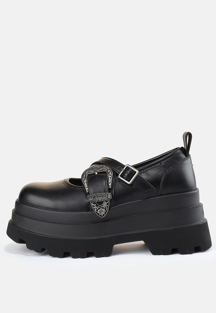 Buffalo - Jupiter West Ballerina Vegan Nappa Black - Girl Shoes | Women-Image