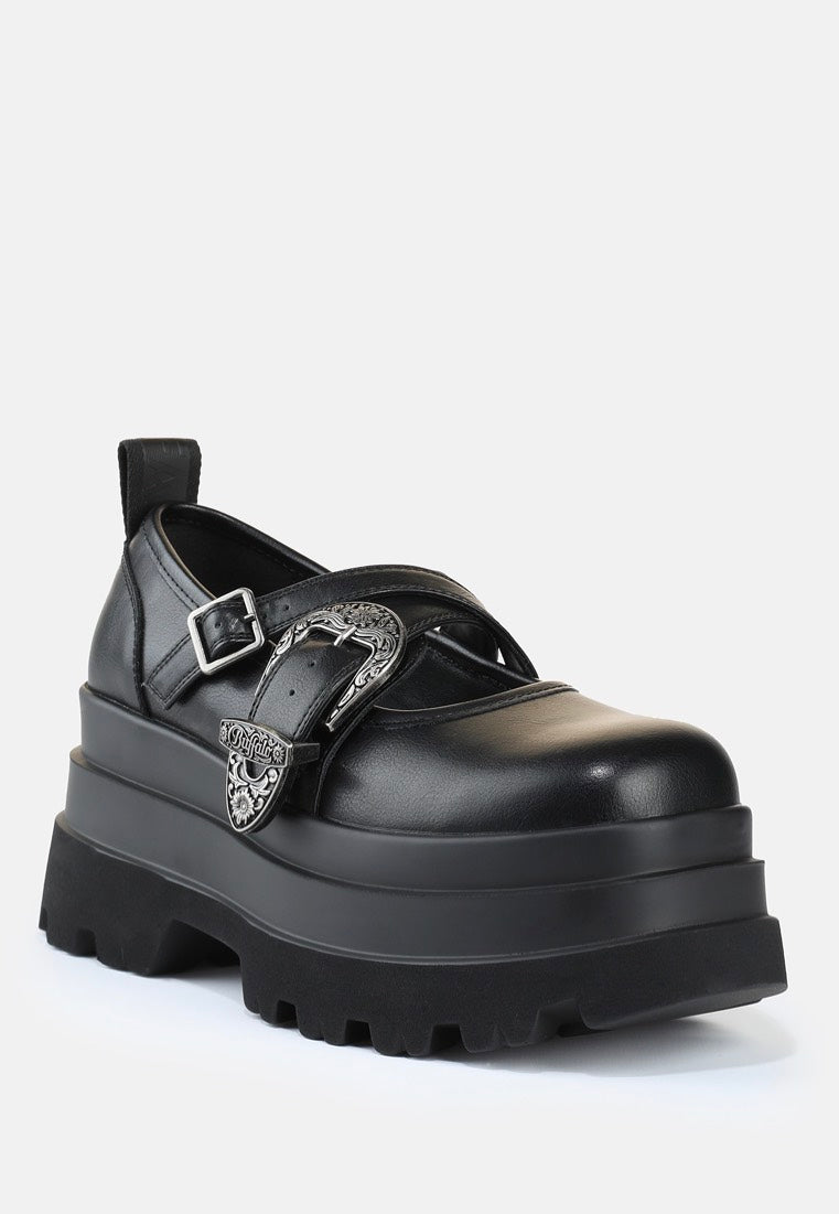 Buffalo - Jupiter West Ballerina Vegan Nappa Black - Girl Shoes | Women-Image