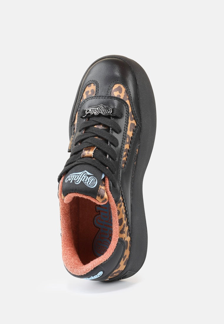 Buffalo - Cajo Vegan Nappa/Satin Leo/Black - Girl Shoes | Women-Image
