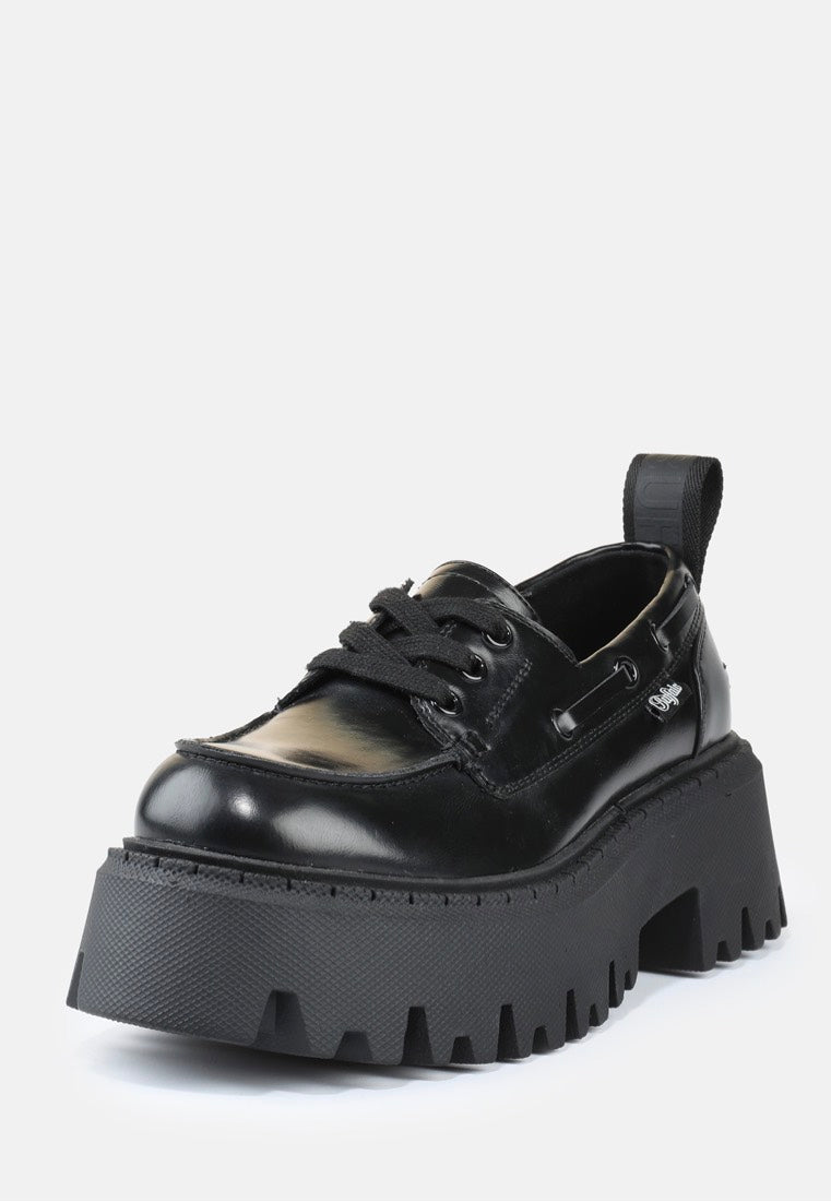 Buffalo - Aspen Boat Vegan Nappa Black - Girl Shoes | Women-Image