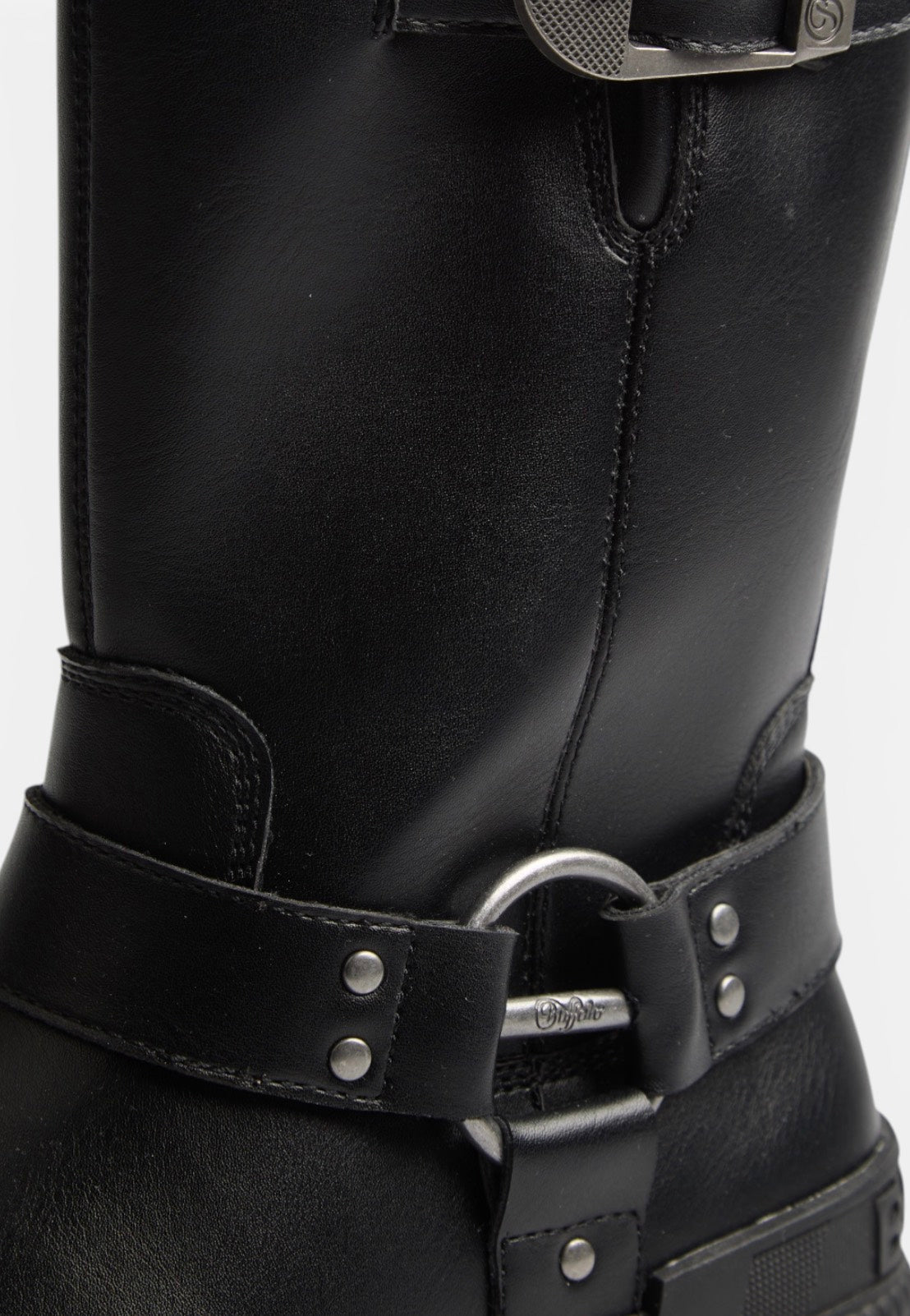 Buffalo Gospher Biker Mid- Vegan Nappa Black Zapatos para chica | Women-Image