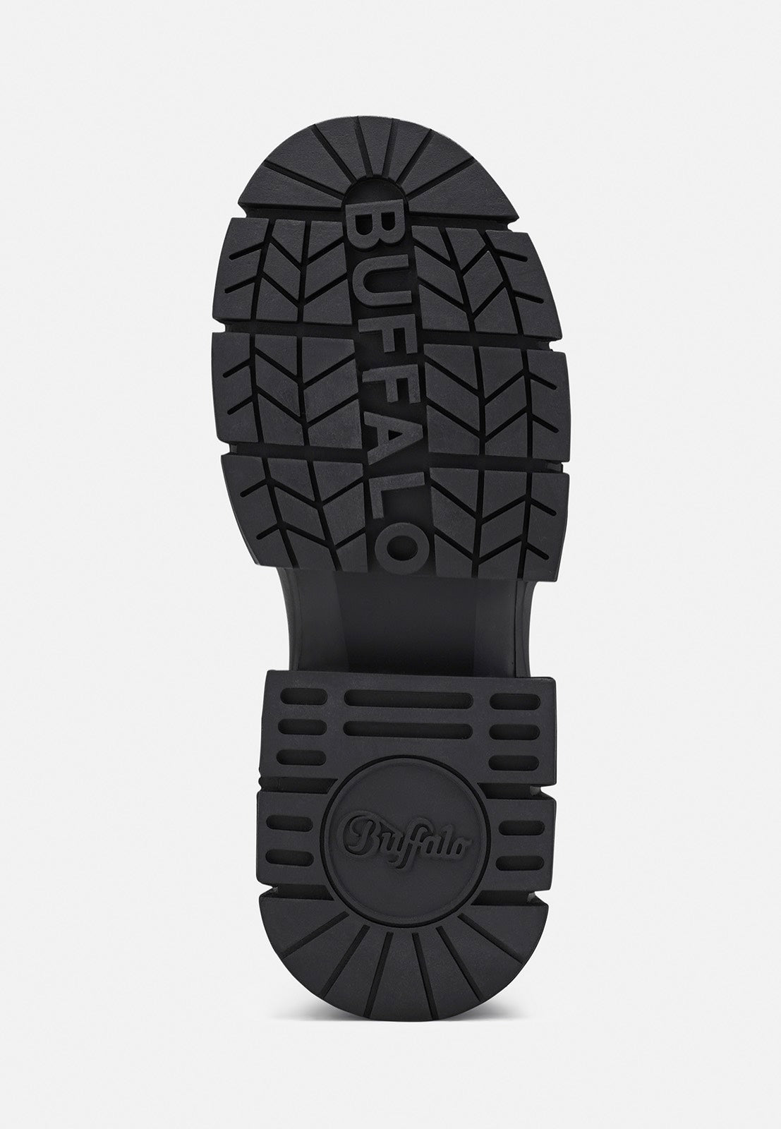 Buffalo Gospher Biker Hi Vegan Nappa Black Girl Shoes | Women-Image