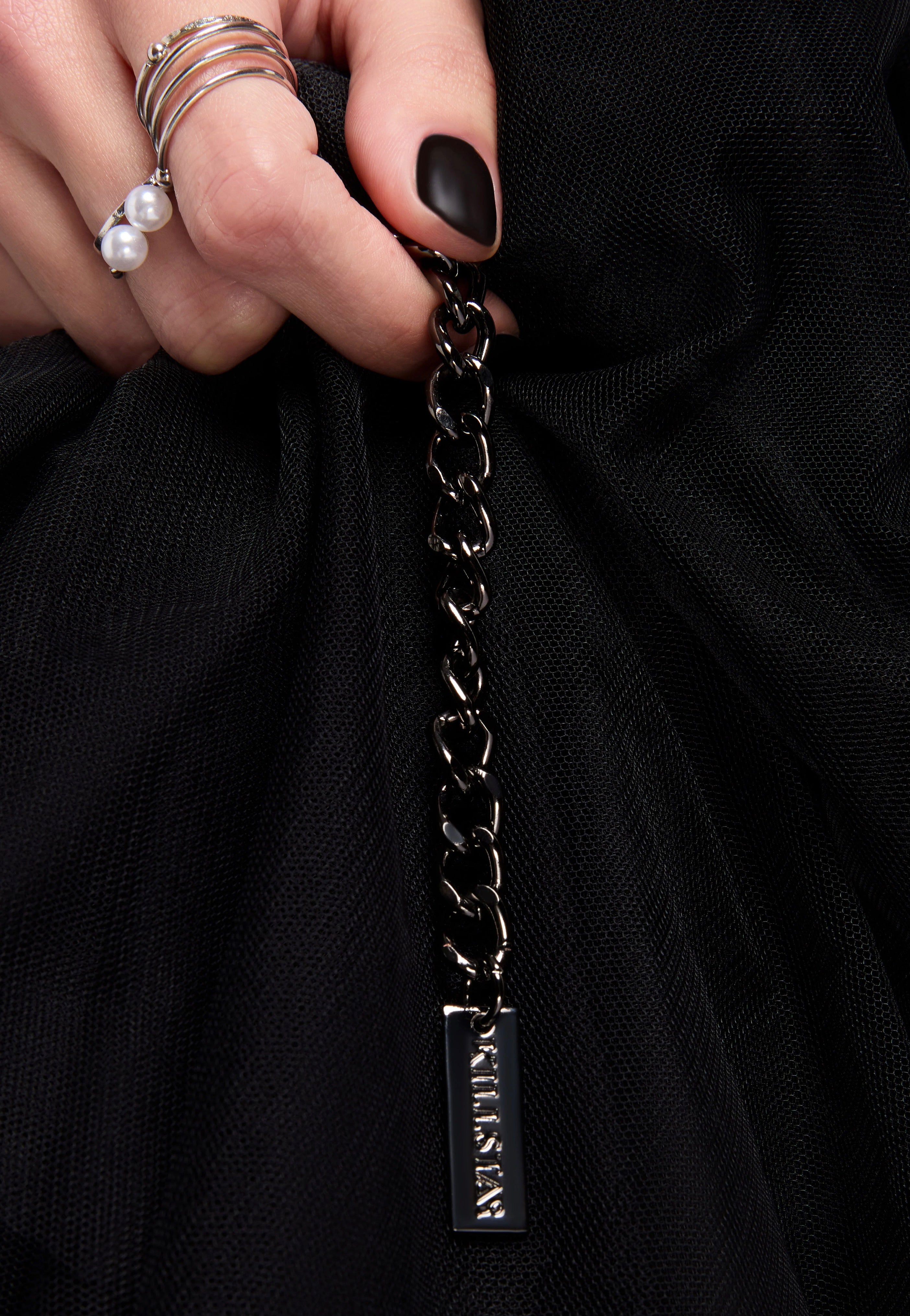 Killstar - Pentagram Chain Dark Silver - Belt | Neutral-Image